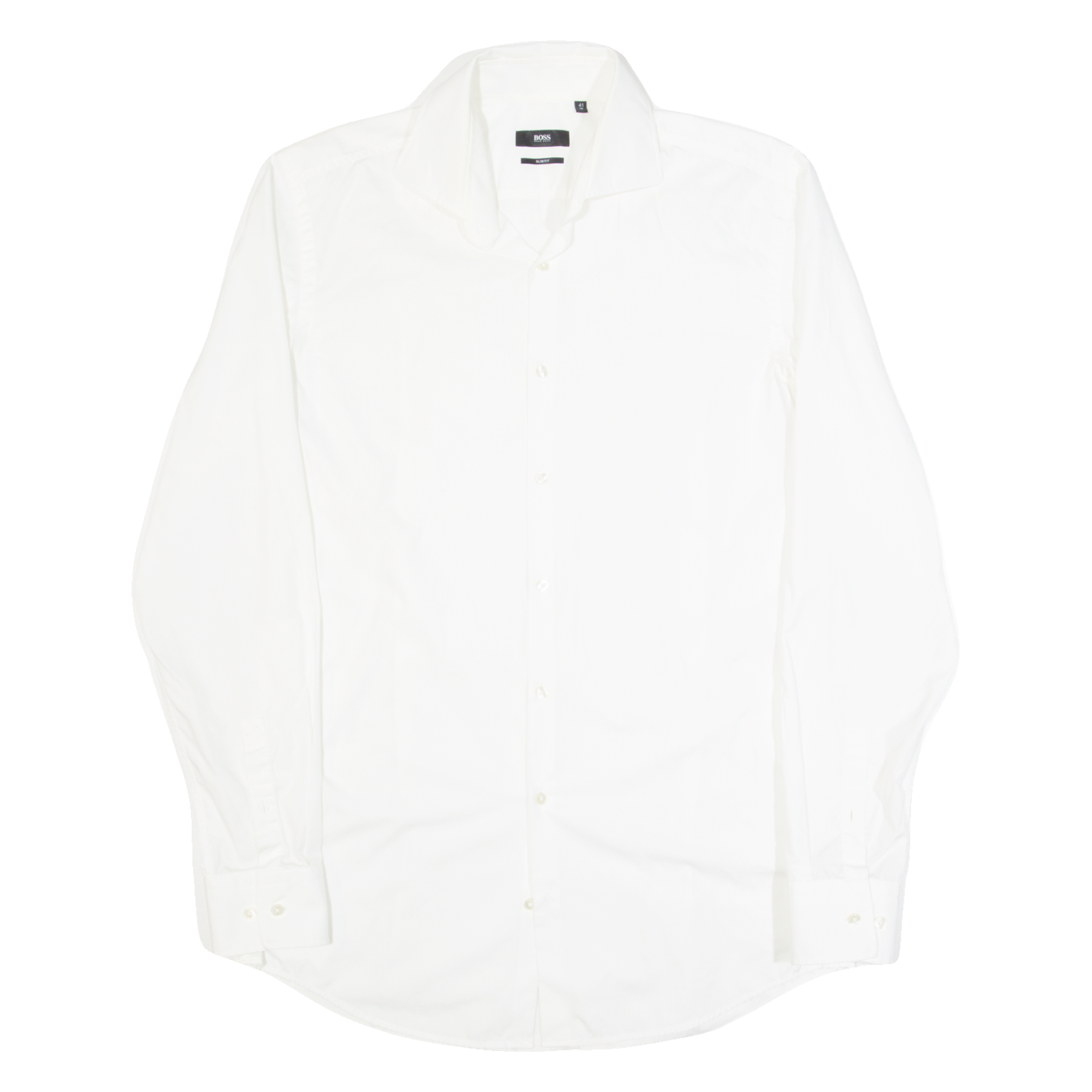 Buy HUGO BOSS Slim Fit Mens Plain Shirt White Long Sleeve M Refurbished - $28.59 HUGO BOSS Slim Fit Mens Plain Shirt White Long Sleeve M Refurbished - N/A refurbished available on Cerqular