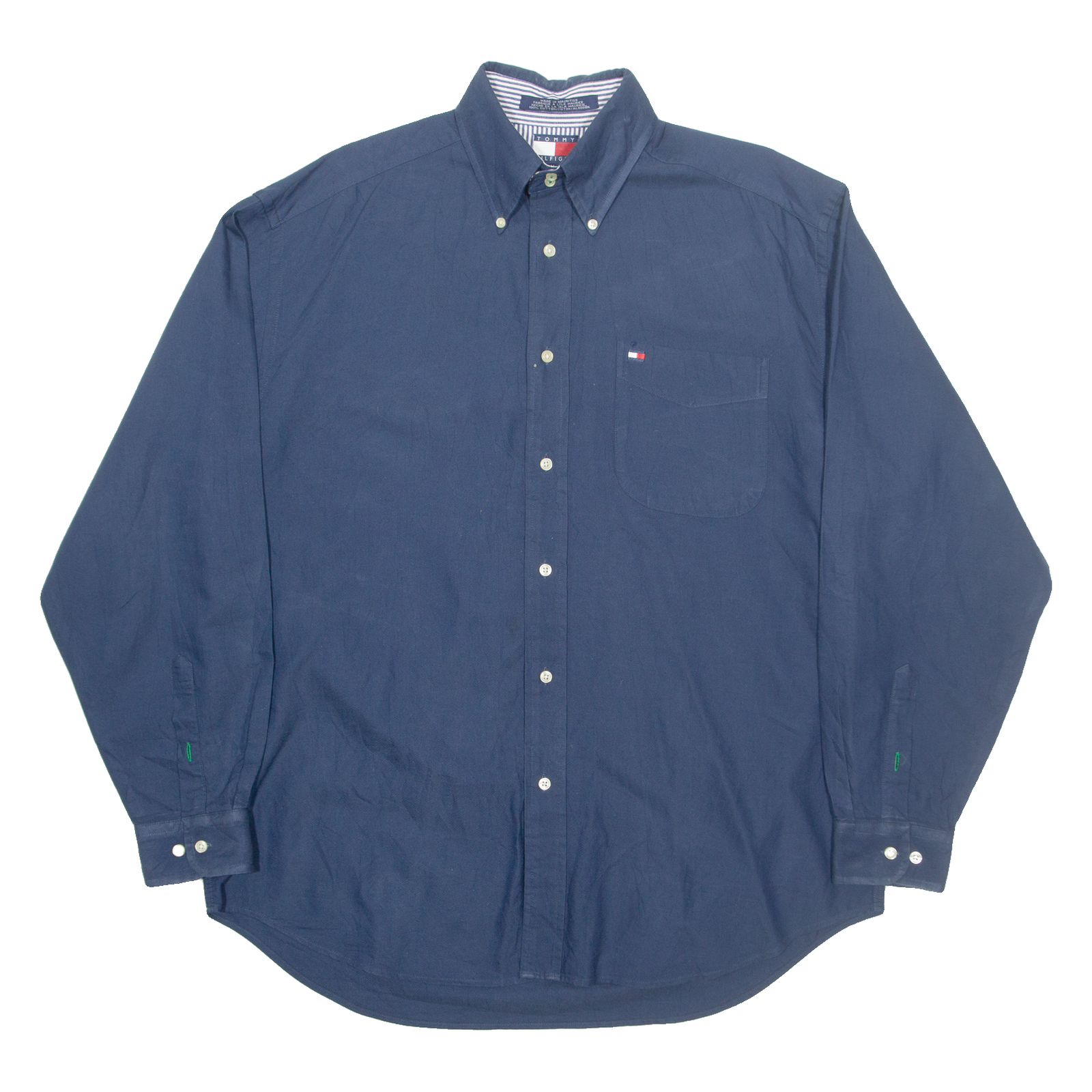 TOMMY HILFIGER Mens Shirt Blue Long Sleeve M Refurbished - N/A refurbished available on Cerqular