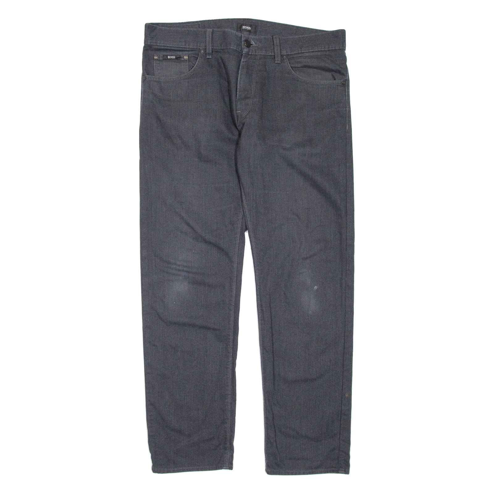 HUGO BOSS Womens Trousers Grey Regular Straight W38 L30 Refurbished - N/A refurbished available on Cerqular