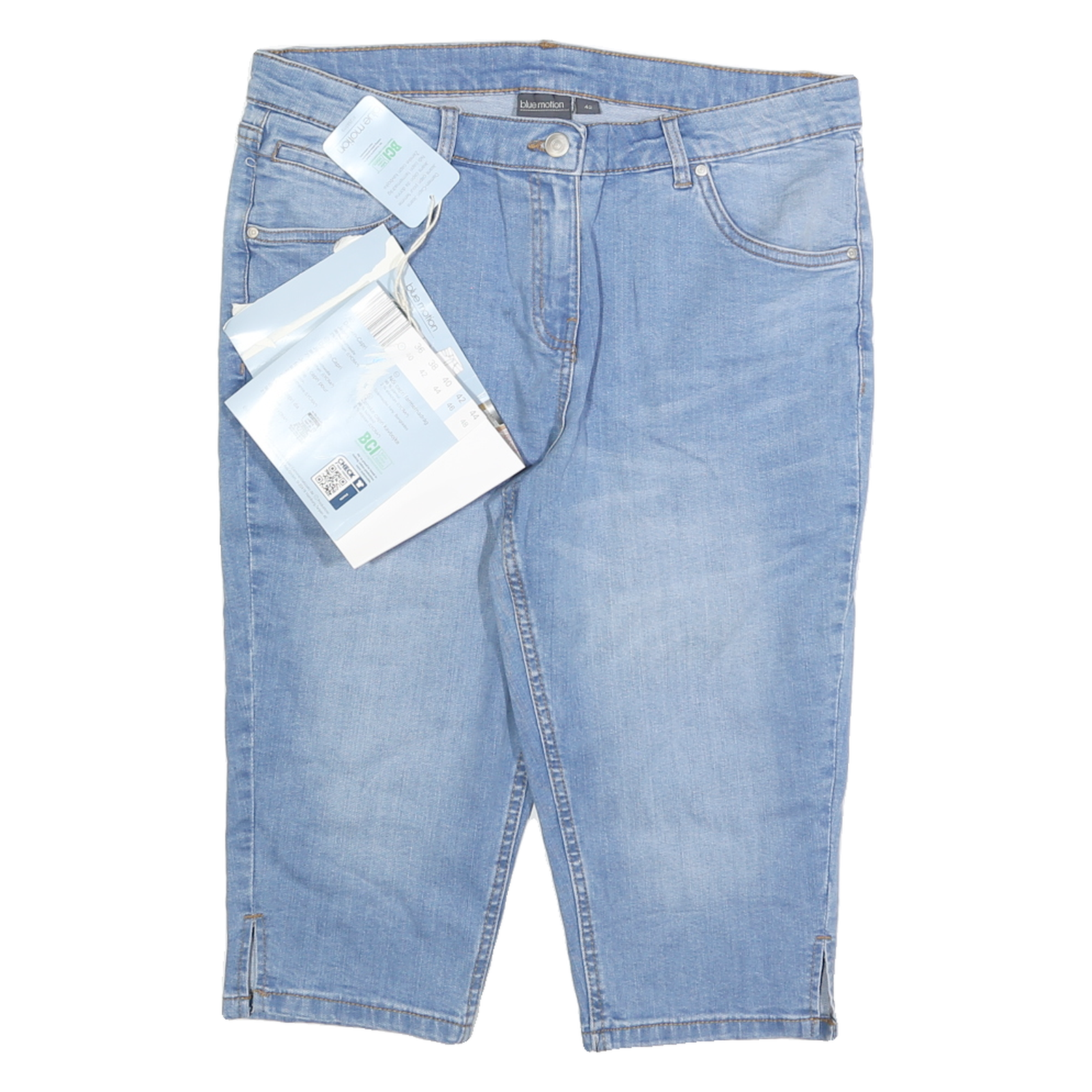 BLUE MOTION Womens Shorts Blue Denim M W32 Five Pocket Mid Length Casual Style Refurbished - N/A refurbished available on Cerqular