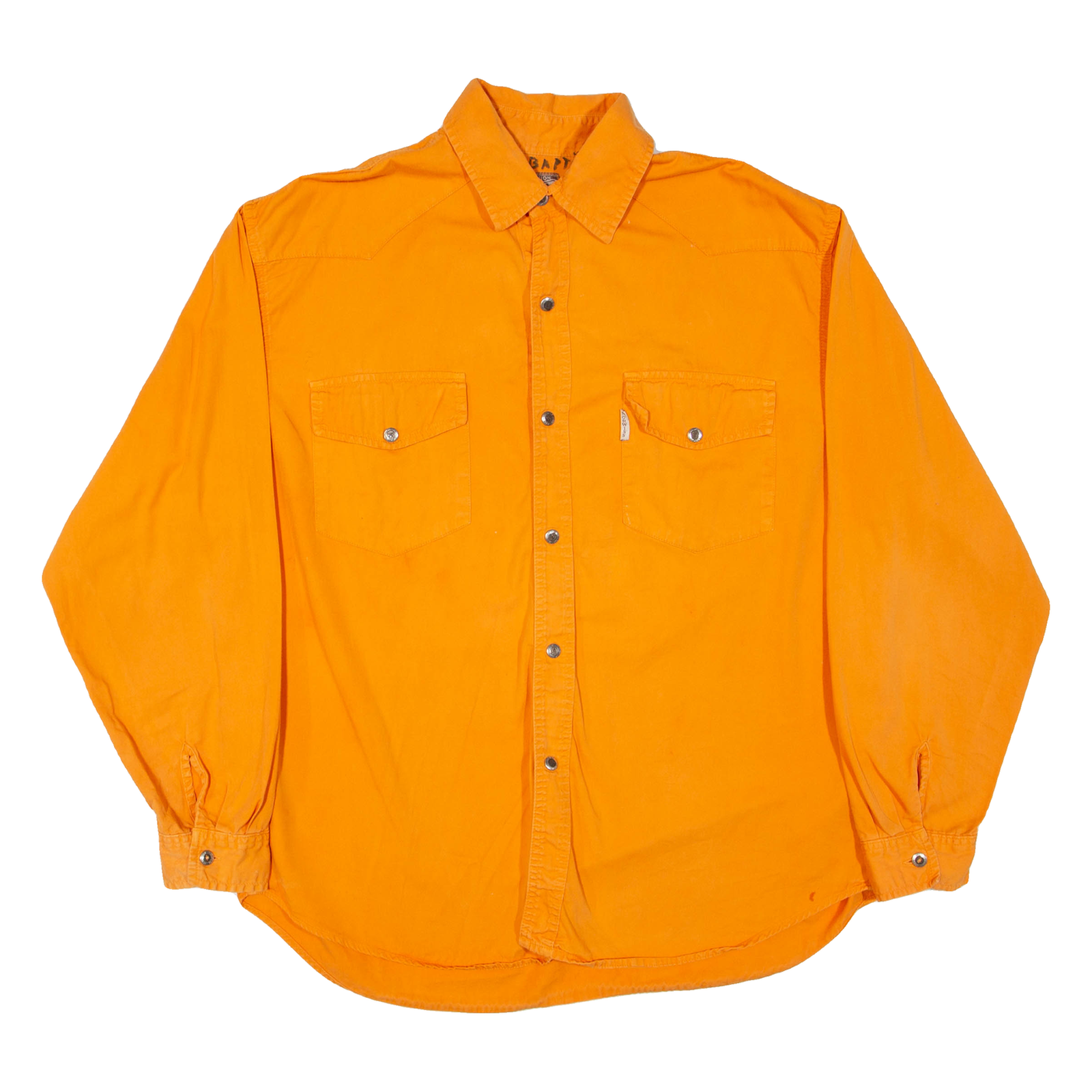 NORWISS Mens Plain Shirt Orange Long Sleeve L Refurbished - N/A refurbished available on Cerqular