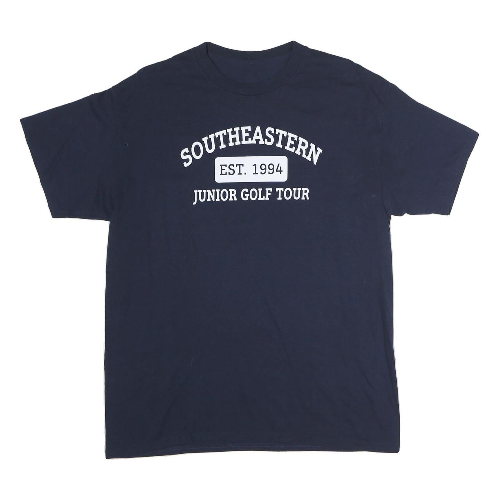 Buy Mens Navy Blue Cotton Graphic T-Shirt M Short Sleeve Crew Neck Southeastern Golf Refurbished - $12.99 Mens Navy Blue Cotton Graphic T-Shirt M Short Sleeve Crew Neck Southeastern Golf Refurbished - N/A refurbished available on Cerqular