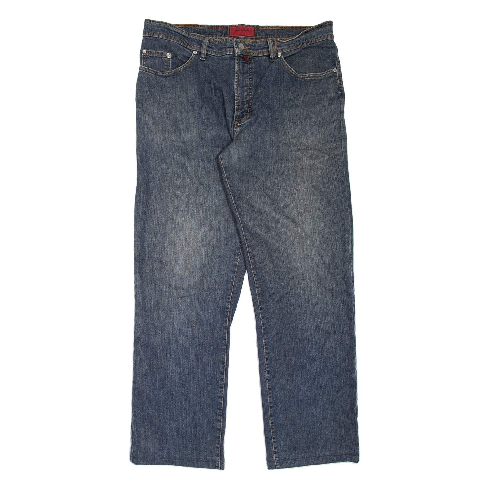 PIERRE CARDIN Mens Jeans Blue Relaxed Straight Stone Wash W36 L32 Refurbished - N/A refurbished available on Cerqular