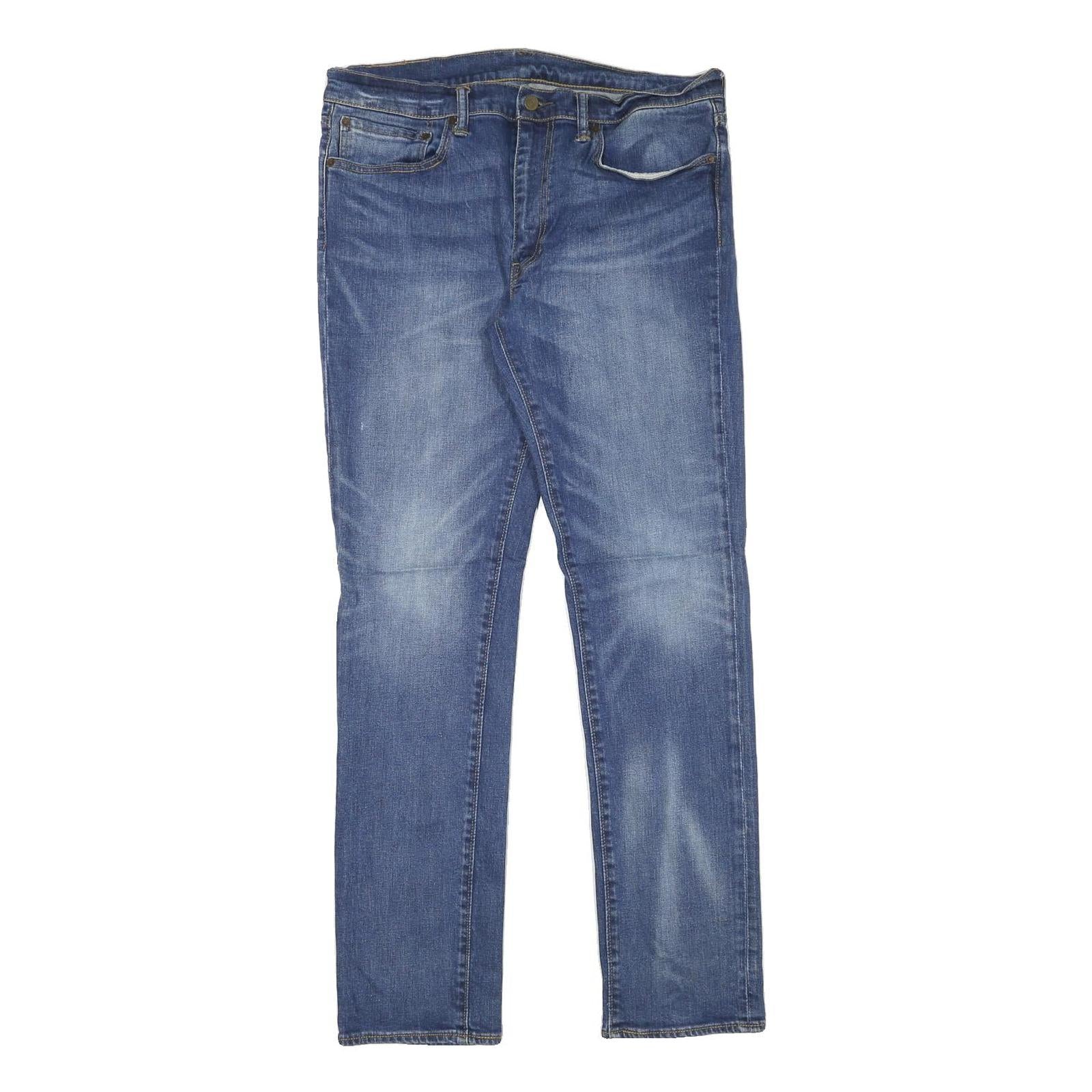 LEVI'S Mens Blue Slim Jeans Denim Medium W36 L34 Stylish Zip Closure Refurbished - N/A refurbished available on Cerqular