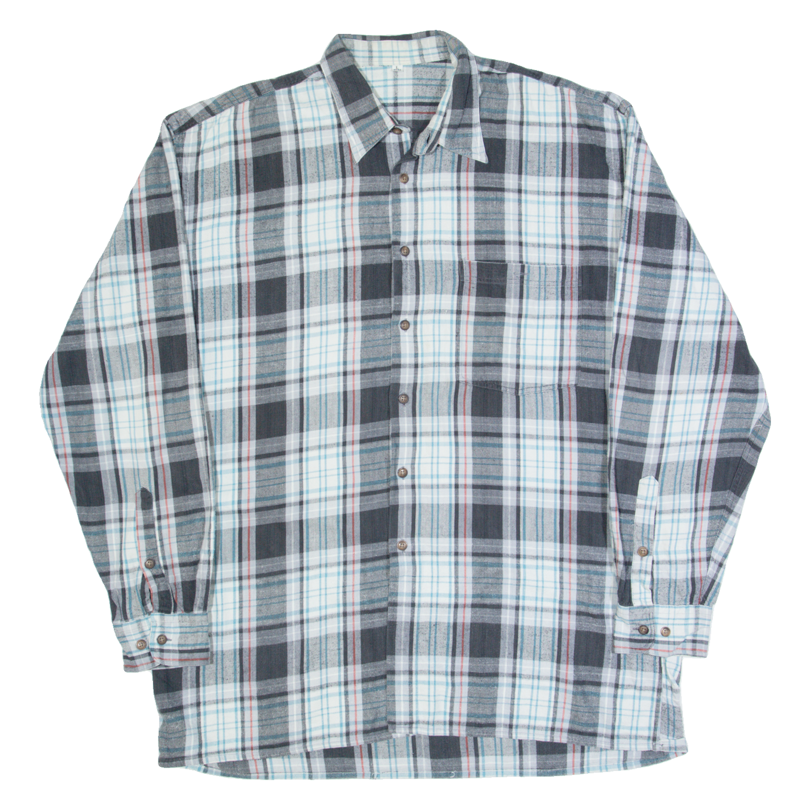 Buy Mens Shirt Grey Check Long Sleeve L Refurbished - $18.19 Mens Shirt Grey Check Long Sleeve L Refurbished - N/A refurbished available on Cerqular