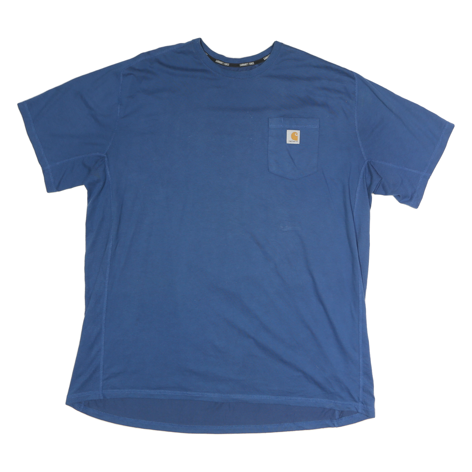CARHARTT Mens Blue Pocket T-Shirt XL Short Sleeve Crew Neck Cotton Casual Refurbished - N/A refurbished available on Cerqular