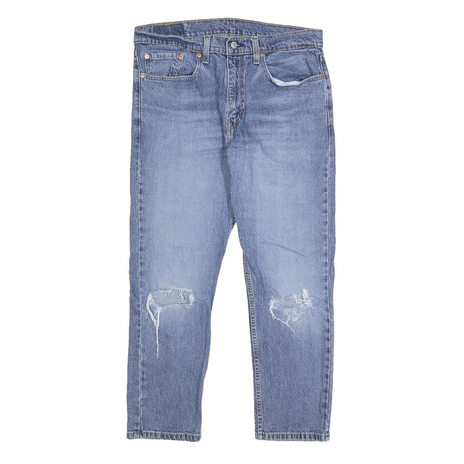 Buy LEVI'S 502 Mens Slim Jeans Blue Denim W34 L27 Distressed Cotton Blend Refurbished - $42.89 LEVI'S 502 Mens Slim Jeans Blue Denim W34 L27 Distressed Cotton Blend Refurbished - N/A refurbished available on Cerqular