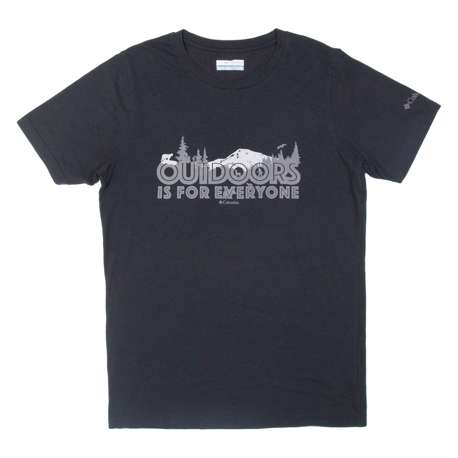 COLUMBIA Womens T-Shirt Black S Refurbished - N/A refurbished available on Cerqular
