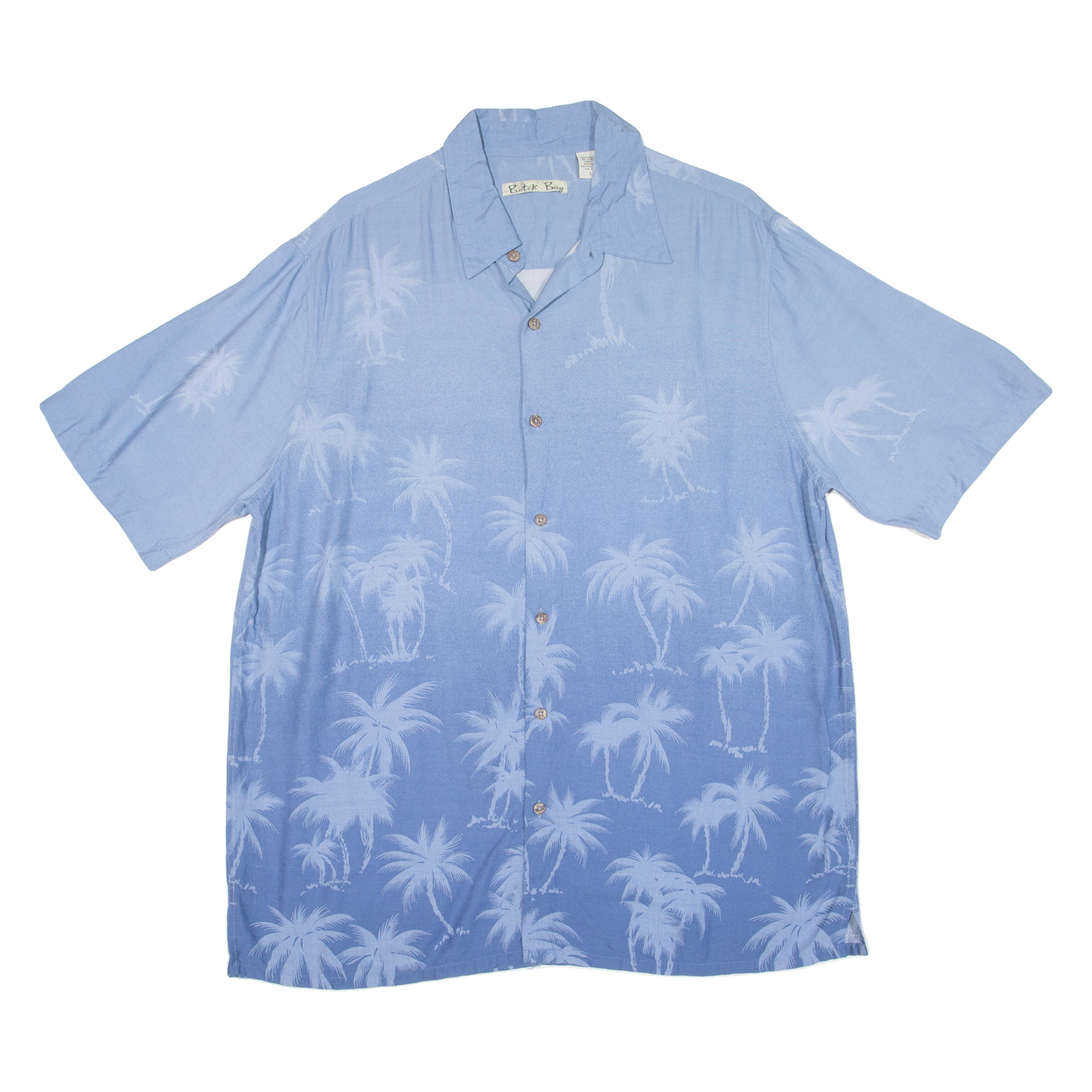 BATIK BAY Mens Hawaiian Shirt Blue Floral L Refurbished - N/A refurbished available on Cerqular