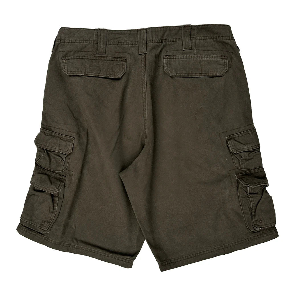 Lee Cargo Shorts - 34W 11L Brown Cotton Refurbished - Thrifted (note: this is a term often used to describe second- refurbished available on Cerqular