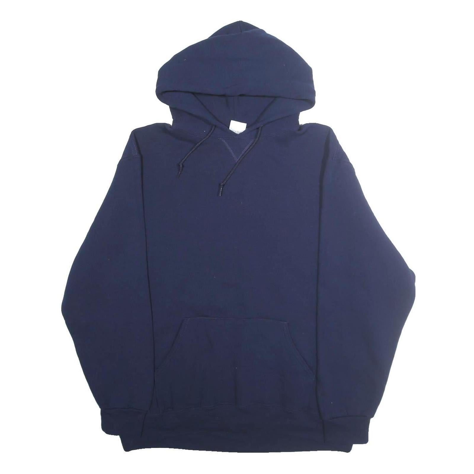 RUSSELL ATHLETIC Mens Navy Blue Pullover Hoodie XL Cotton Blend Casual Refurbished - N/A refurbished available on Cerqular