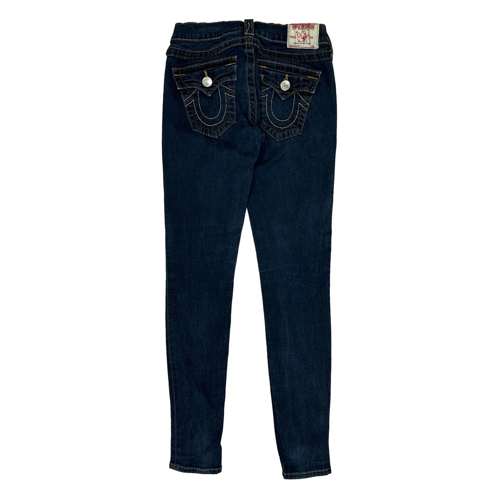 True Religion Skinny Jeans - 24W UK 4 Dark Wash Cotton Refurbished - Thrifted (note: this is a term often used to describe second- refurbished available on Cerqular