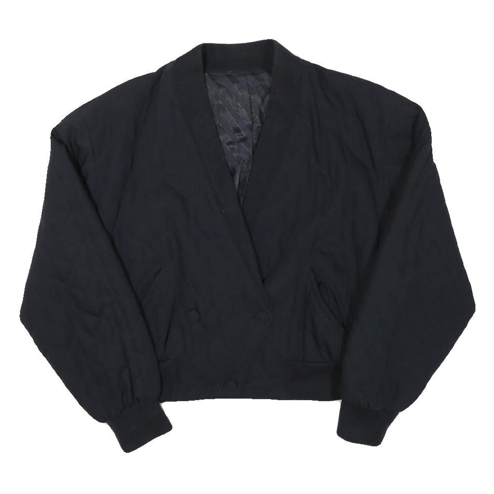 Buy Womens Black Casual Button Jacket XS Polyester Blend Plain Long Sleeve Classic Refurbished - $37.69 Womens Black Casual Button Jacket XS Polyester Blend Plain Long Sleeve Classic Refurbished - N/A refurbished available on Cerqular