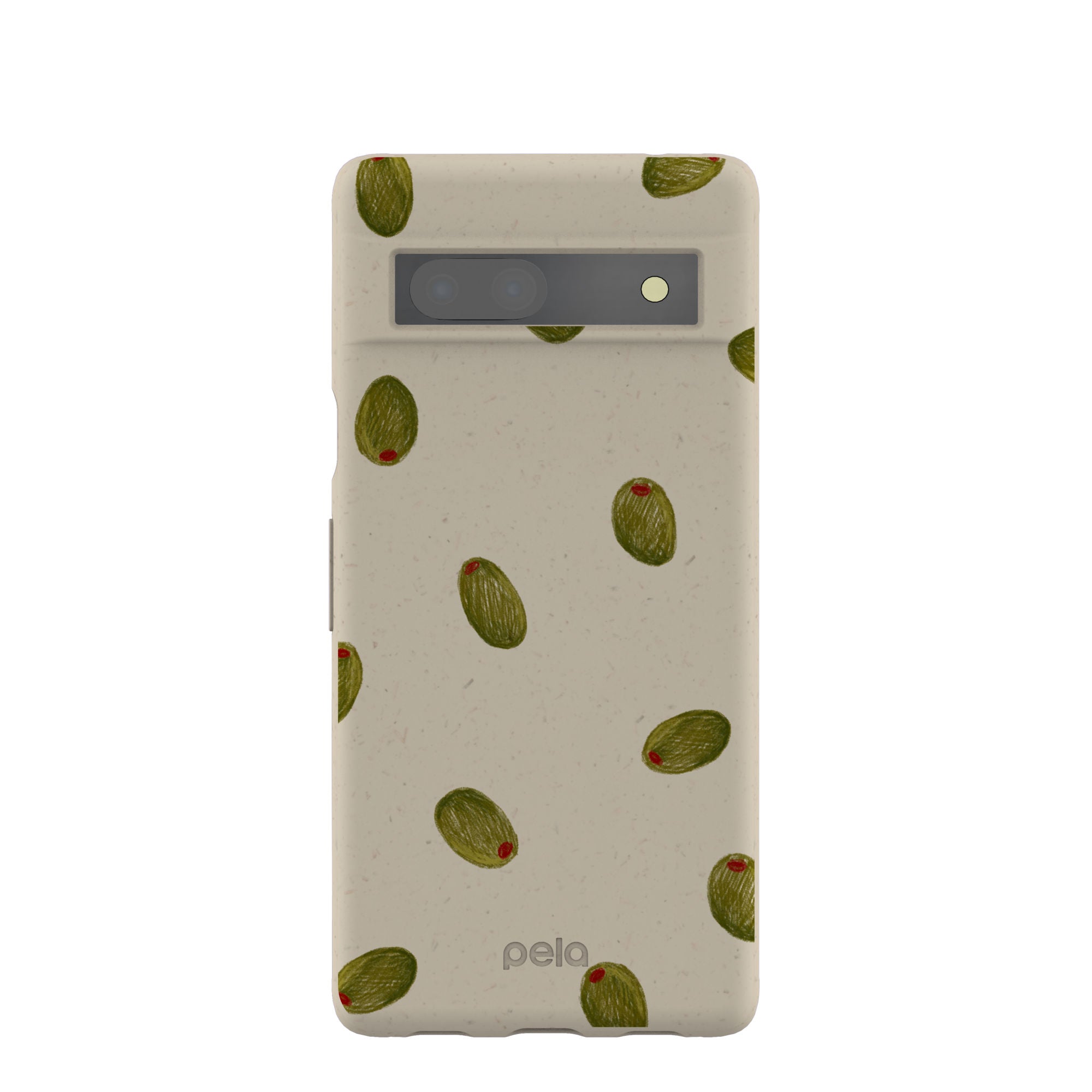 London Fog Olive Party Google Pixel 7a Case Refurbished - Pela Case refurbished available on Cerqular