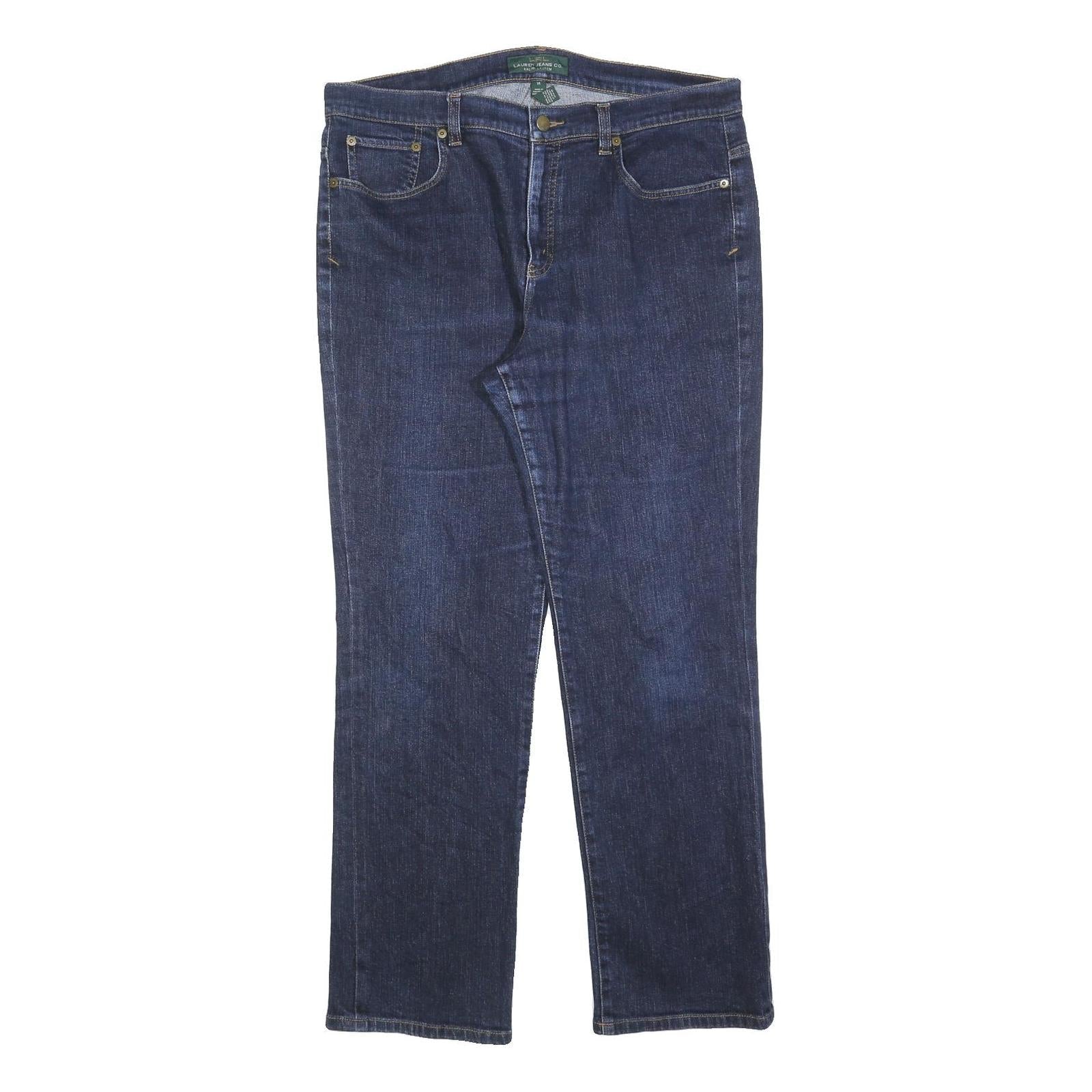LAUREN RALPH LAUREN Womens Jeans Blue Regular Straight Denim Medium W36 L30 Refurbished - N/A refurbished available on Cerqular