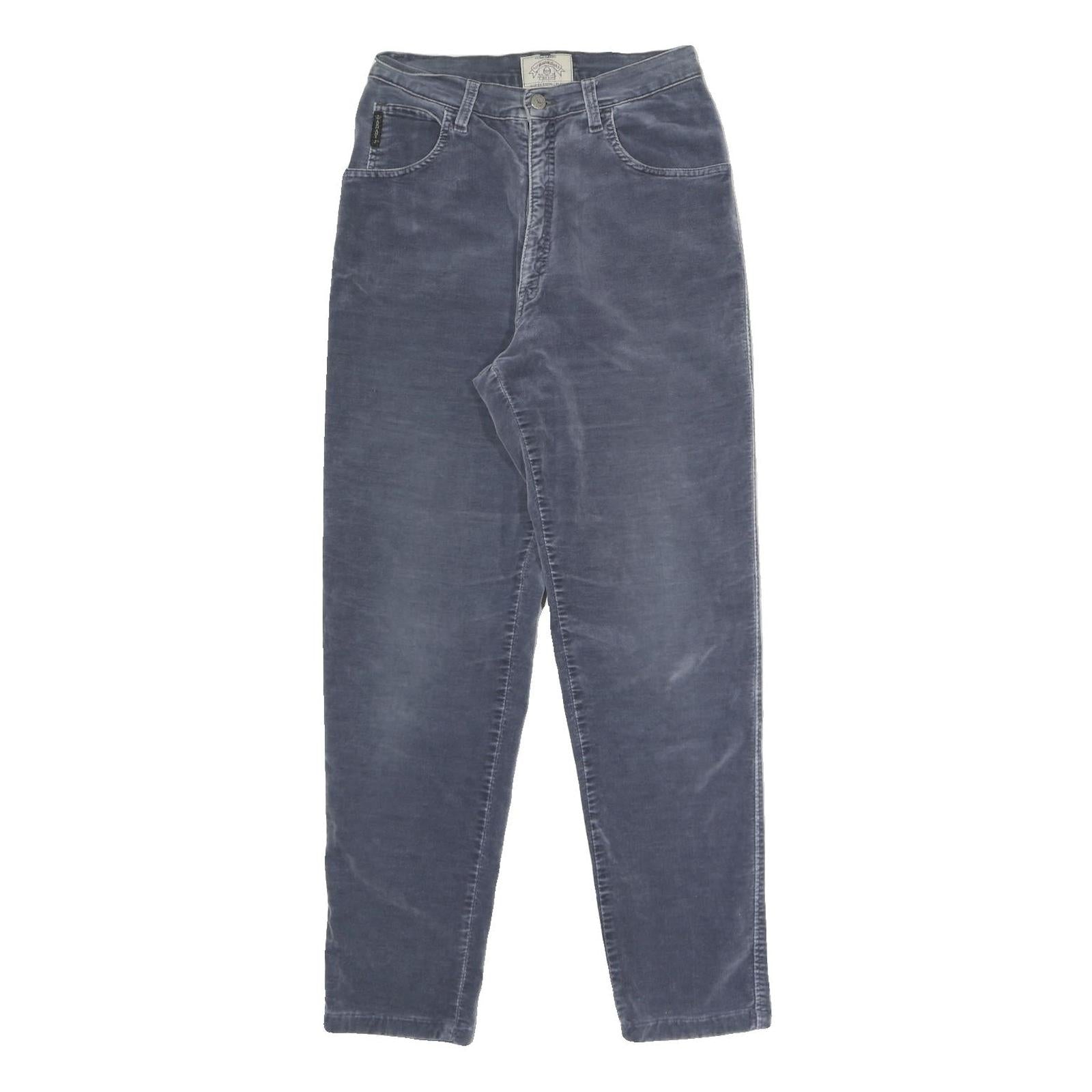 ARMANI JEANS Womens Cotton Blend Blue Slim Tapered Trousers W23 L28 Stylish Refurbished - N/A refurbished available on Cerqular