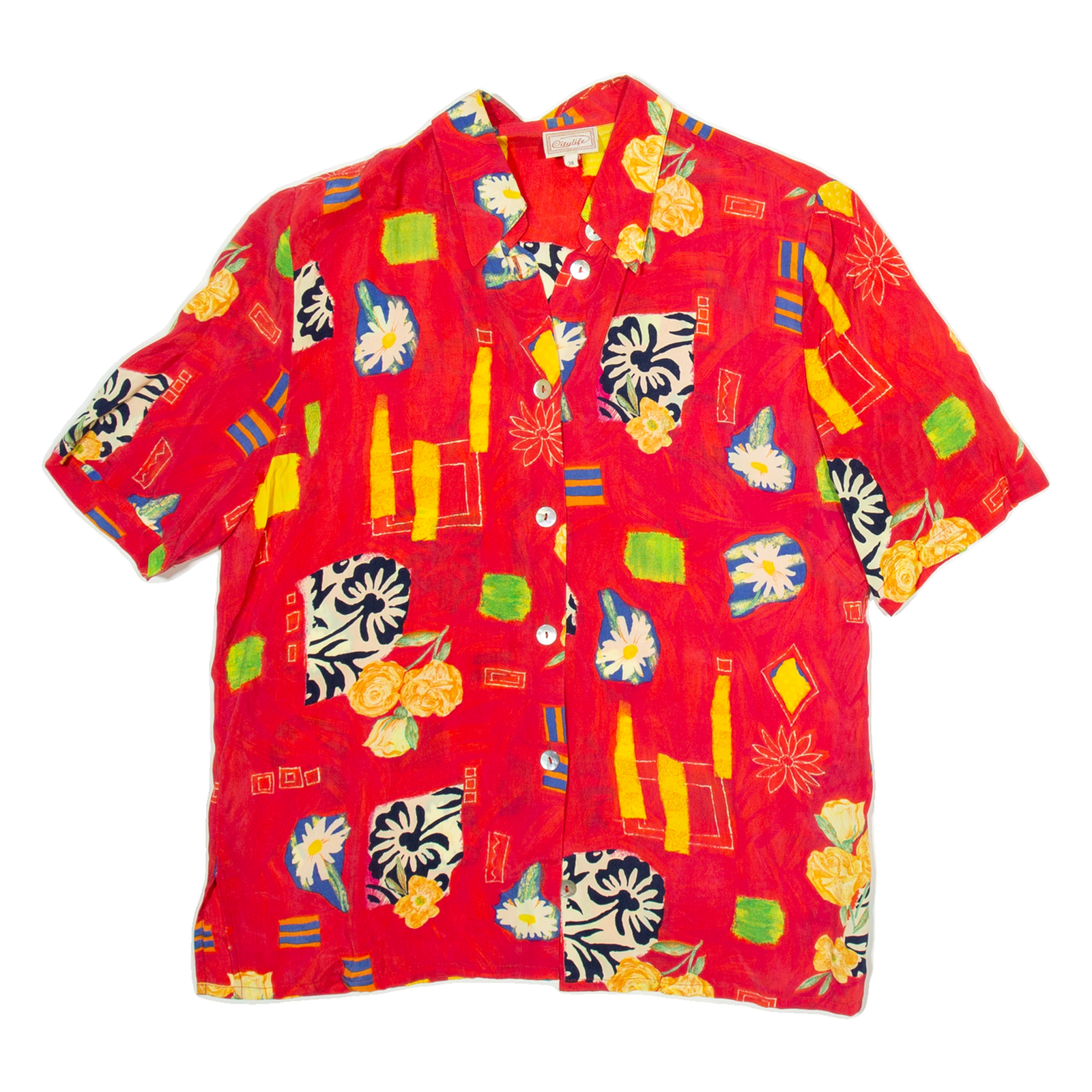 CITY LIFE Womens Shirt Pink Floral M Refurbished - N/A refurbished available on Cerqular