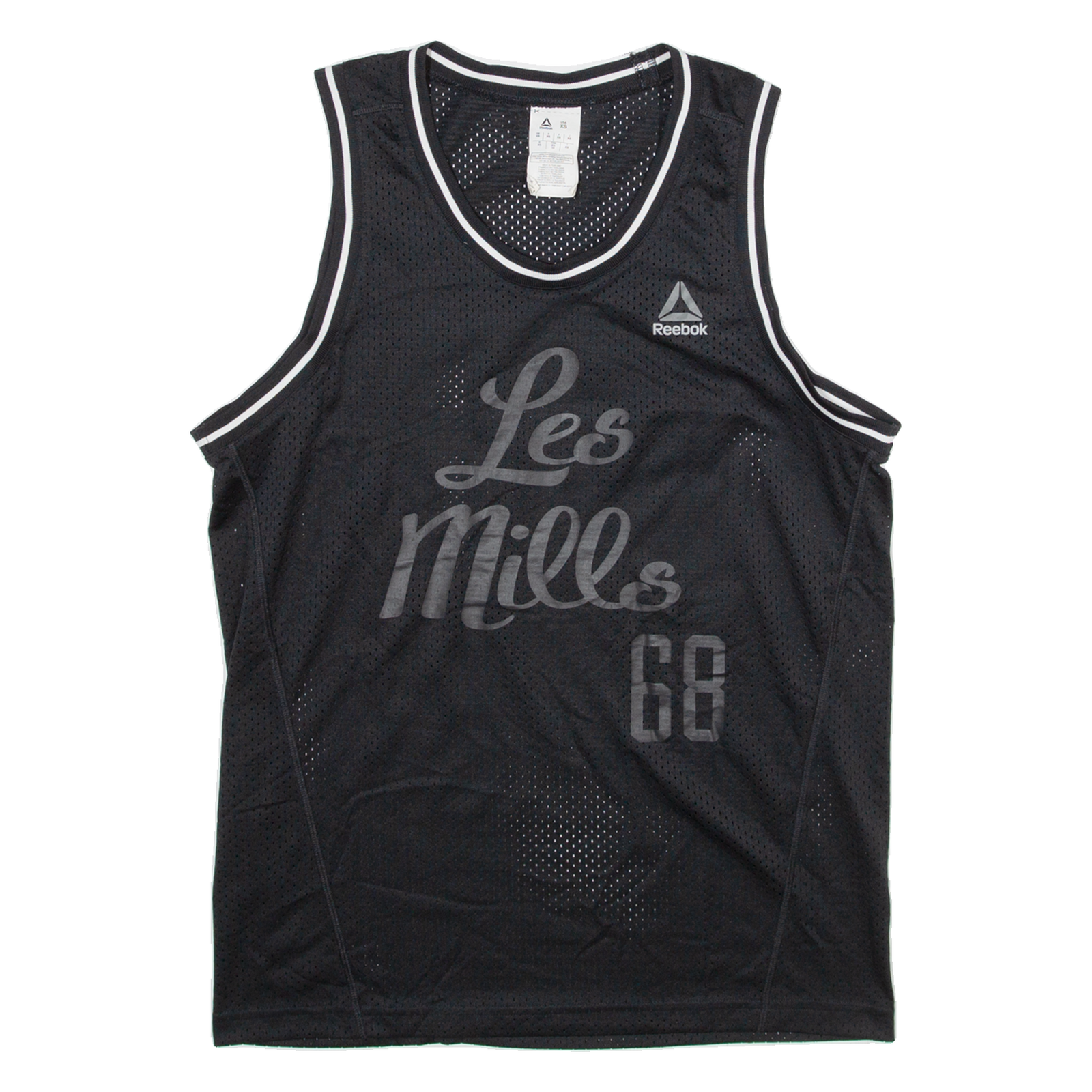 REEBOK Mens Vest Black Sleeveless XS Refurbished - N/A refurbished available on Cerqular