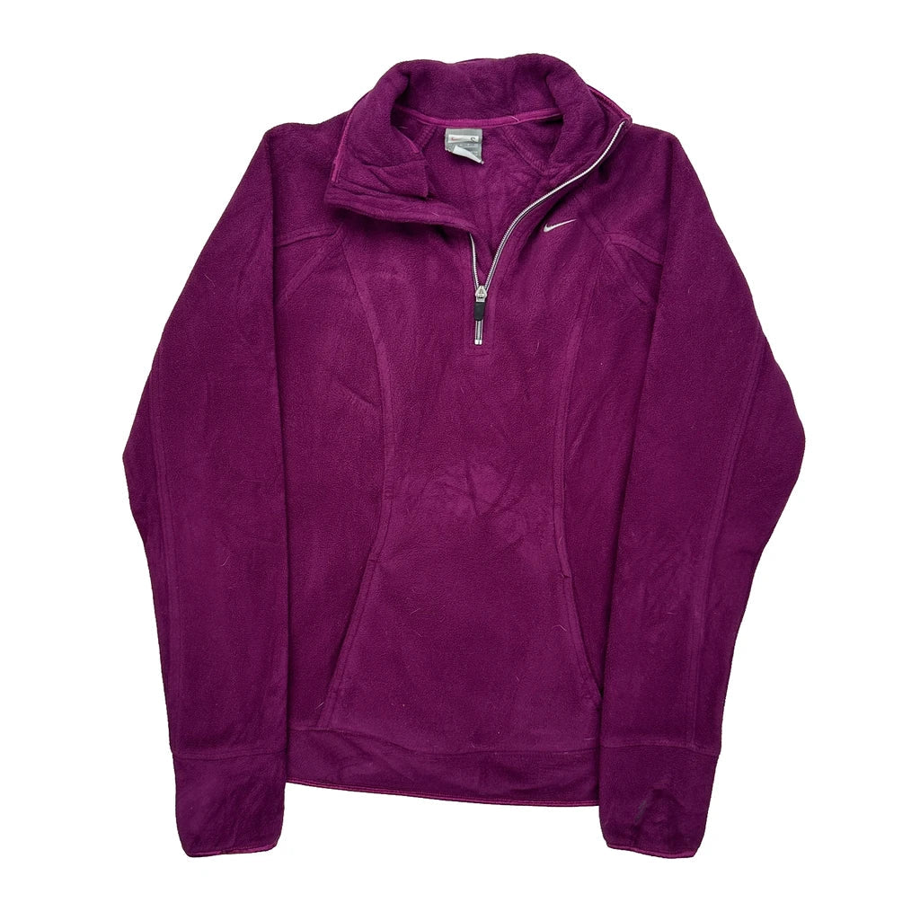 Nike Top - Small Purple Polyester Refurbished - Thrifted (note: this is a term often used to describe second- refurbished available on Cerqular