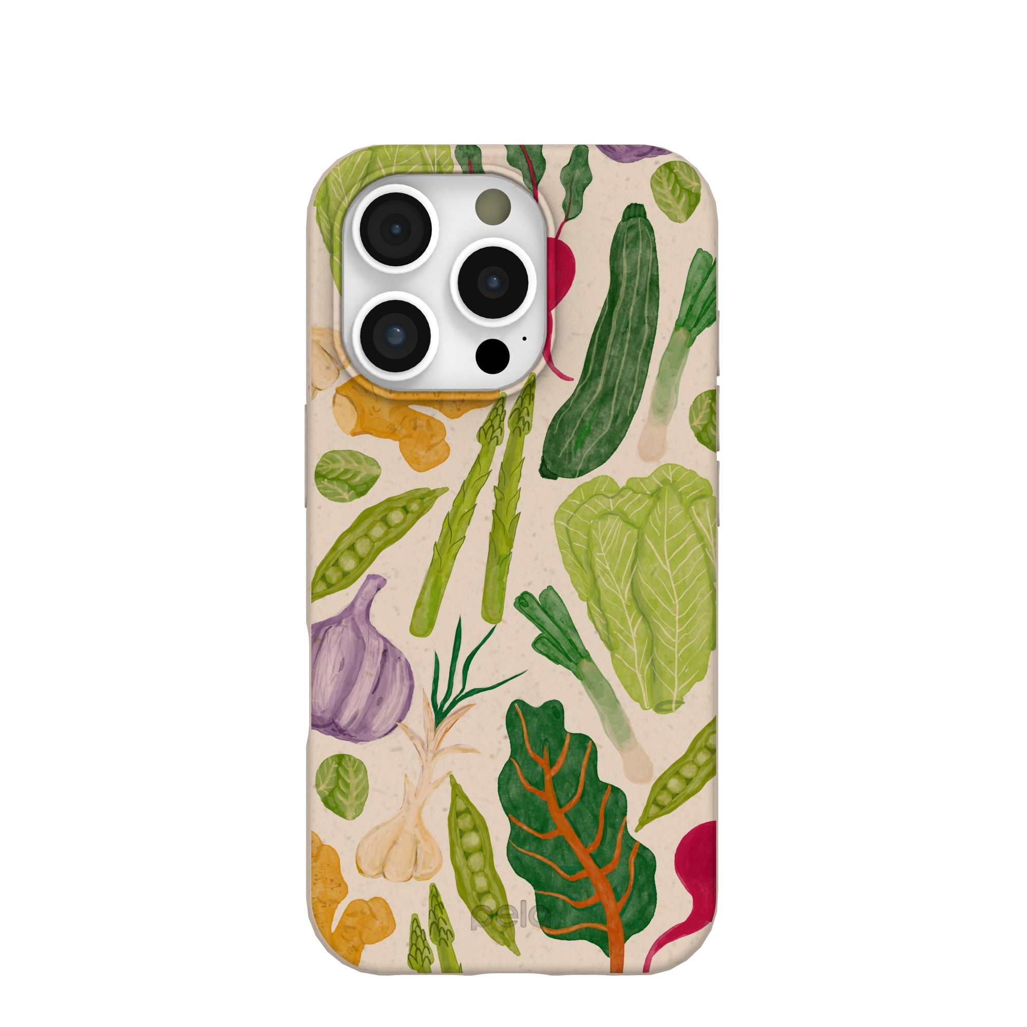 Seashell Veggie Patch iPhone 16 Pro Case Refurbished - Pela Case refurbished available on Cerqular