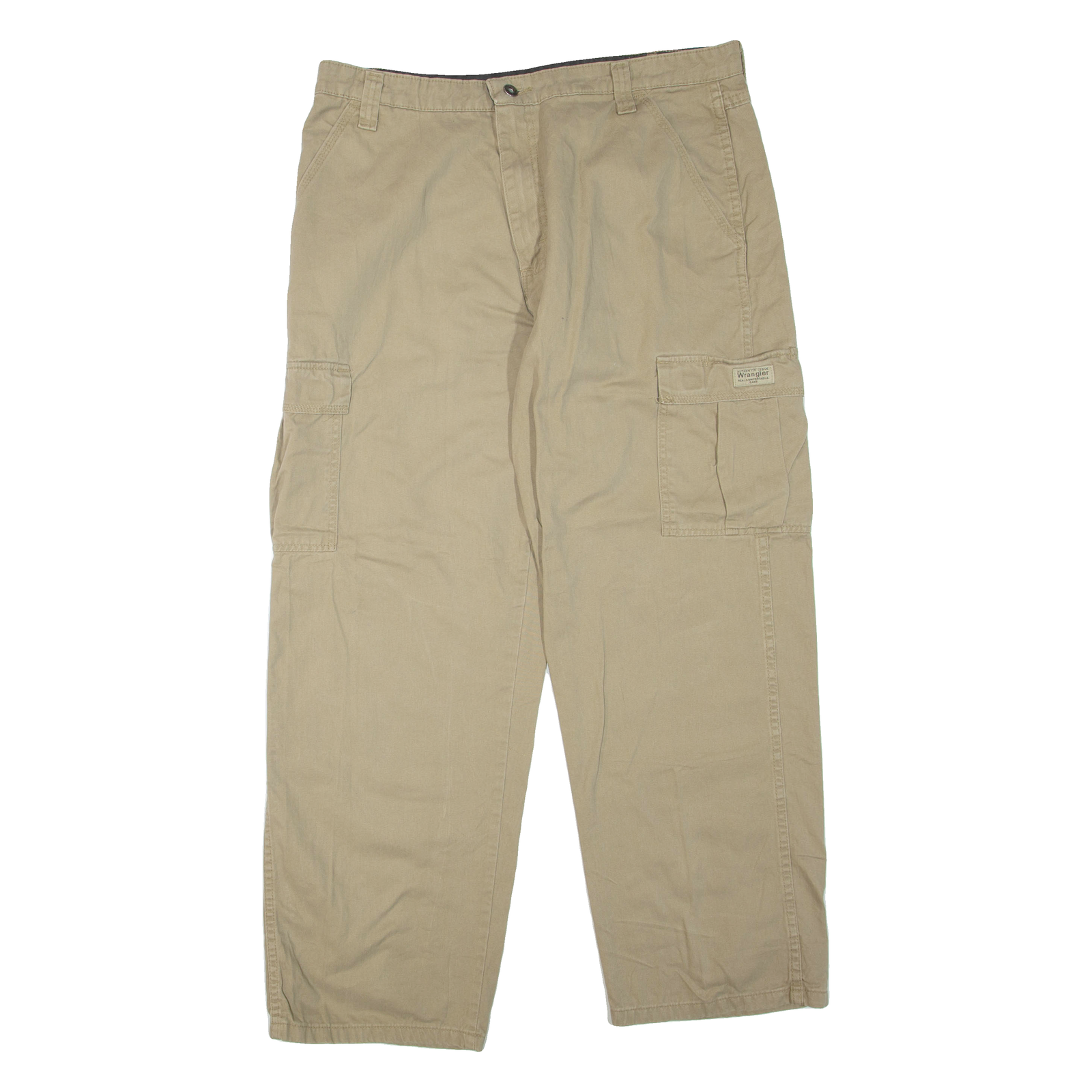 WRANGLER Cargo Mens Trousers Beige Regular Straight W36 L30 Refurbished - N/A refurbished available on Cerqular