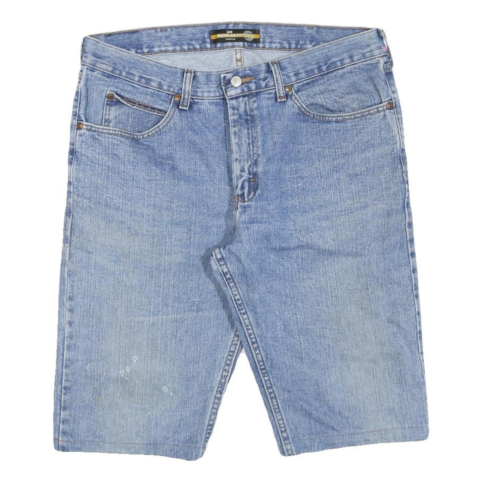 LEE Mens Denim Blue Classic Regular L W36 Cotton Blend Shorts Refurbished - N/A refurbished available on Cerqular