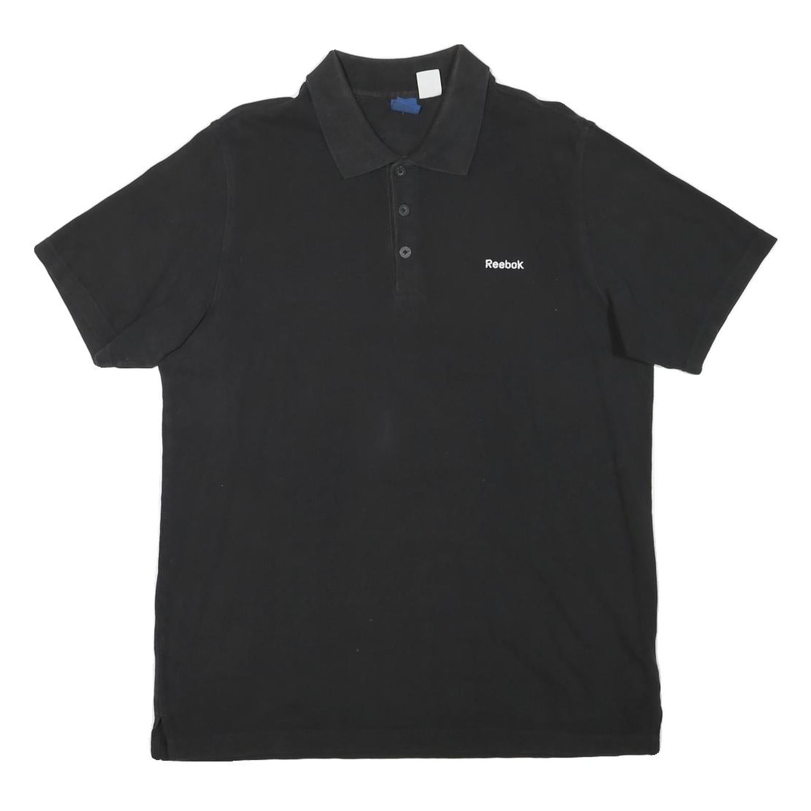 Buy REEBOK Mens Black Short Sleeve Plain Polo Shirt L Cotton Blend Casual Sportswear Refurbished - $24.69 REEBOK Mens Black Short Sleeve Plain Polo Shirt L Cotton Blend Casual Sportswear Refurbished - N/A refurbished available on Cerqular