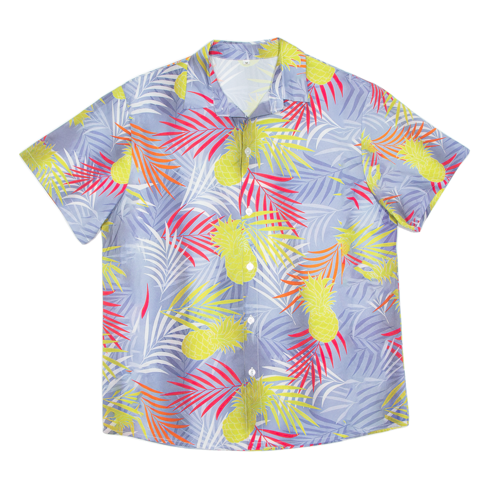 Mens Hawaiian Shirt Purple Crazy Pattern M Refurbished - N/A refurbished available on Cerqular