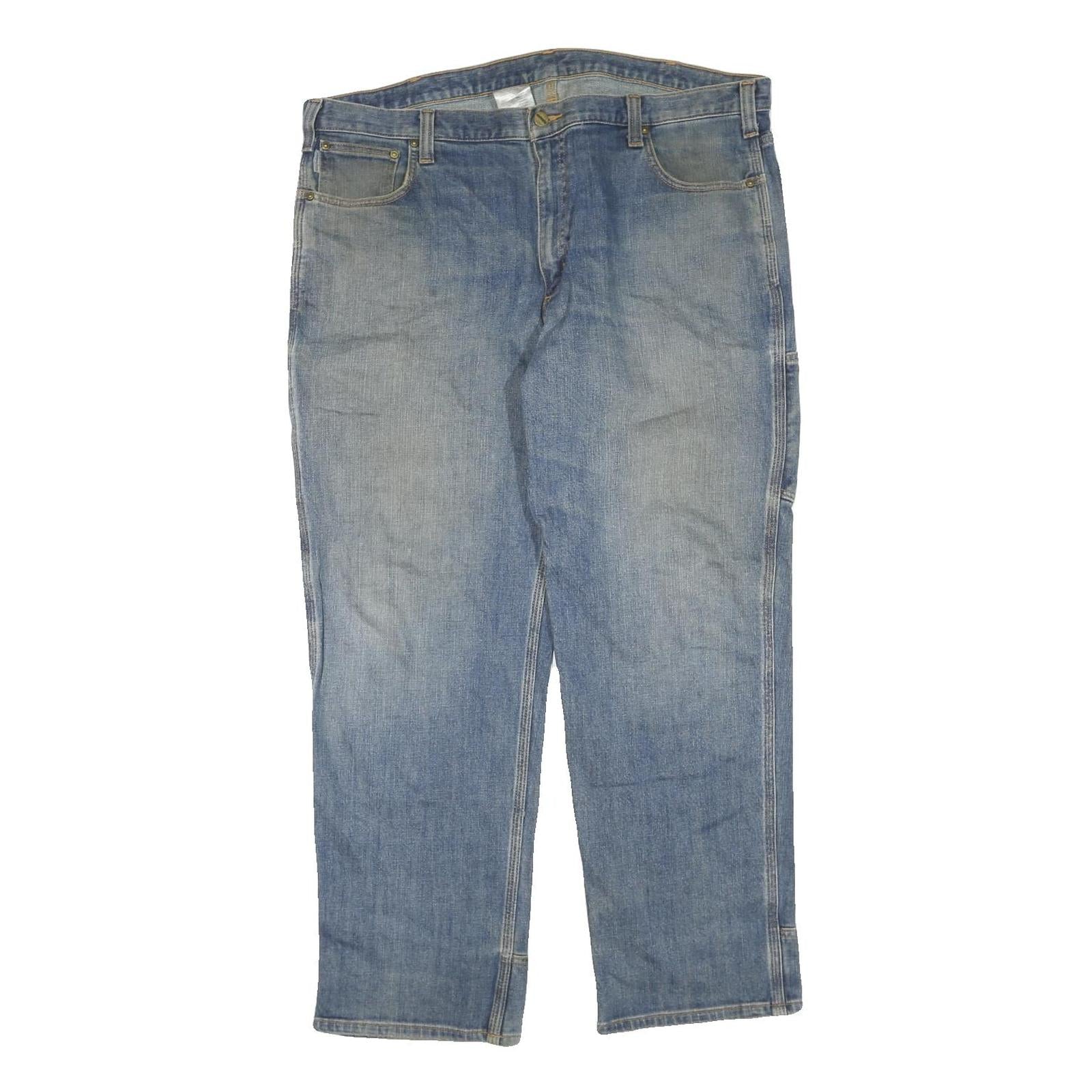 CARHARTT Mens Regular Fit Light Blue Denim Jeans W40 L30 Workwear Stitch Refurbished - N/A refurbished available on Cerqular