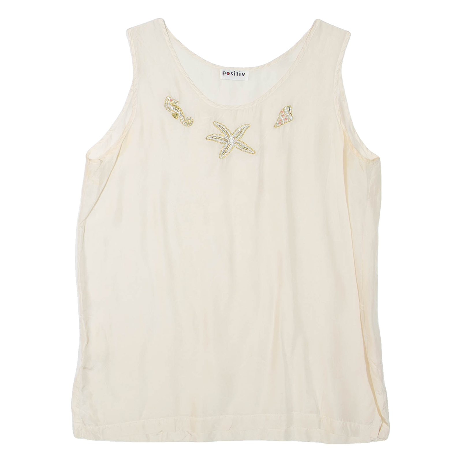 POSITIV Womens Vest Beige Sleeveless L Refurbished - N/A refurbished available on Cerqular