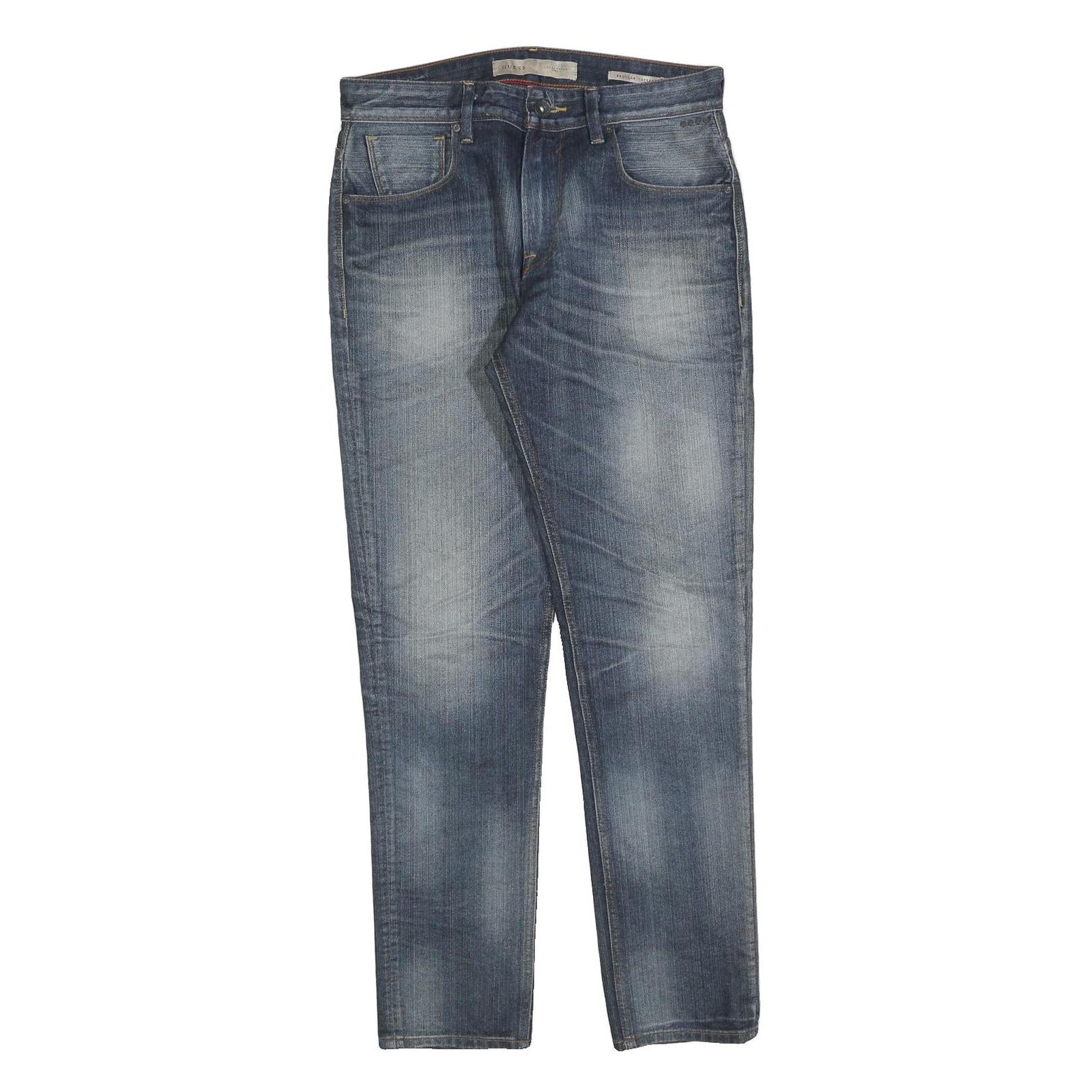 Buy GUESS Mens Regular Fit Blue Denim Jeans W31 L31 Classic Zip Cotton Blend Refurbished - $41.59 GUESS Mens Regular Fit Blue Denim Jeans W31 L31 Classic Zip Cotton Blend Refurbished - N/A refurbished available on Cerqular