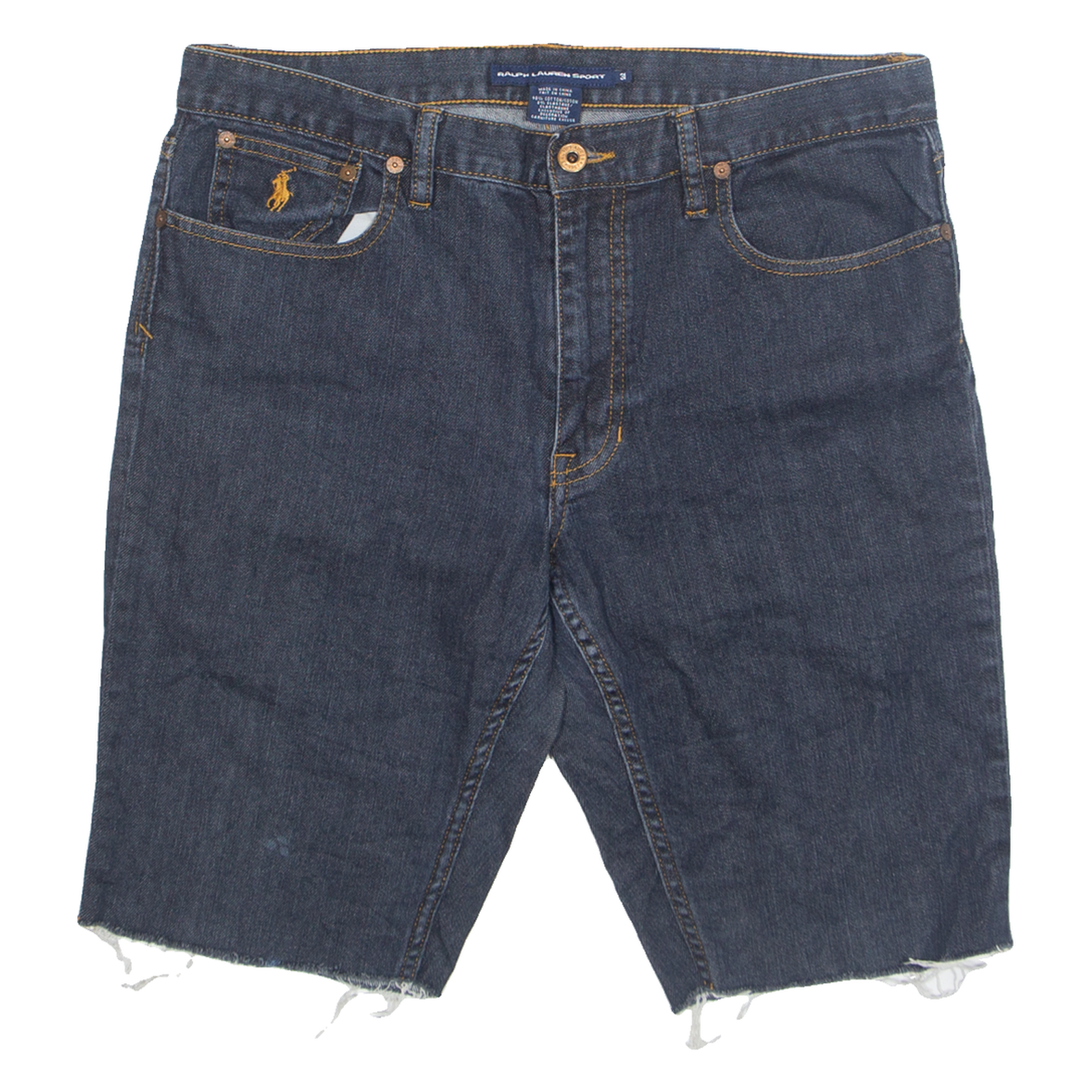 RALPH LAUREN SPORT Cut Off Womens Denim Shorts Blue M W32 Refurbished - N/A refurbished available on Cerqular
