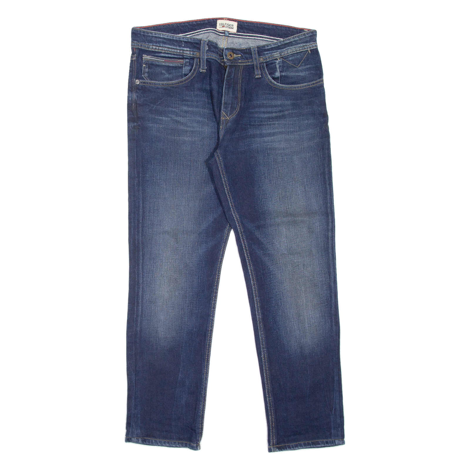 HILFIGER DENIM Scanton Mens Jeans Blue Slim Straight Stone Wash W32 L27 Refurbished - N/A refurbished available on Cerqular