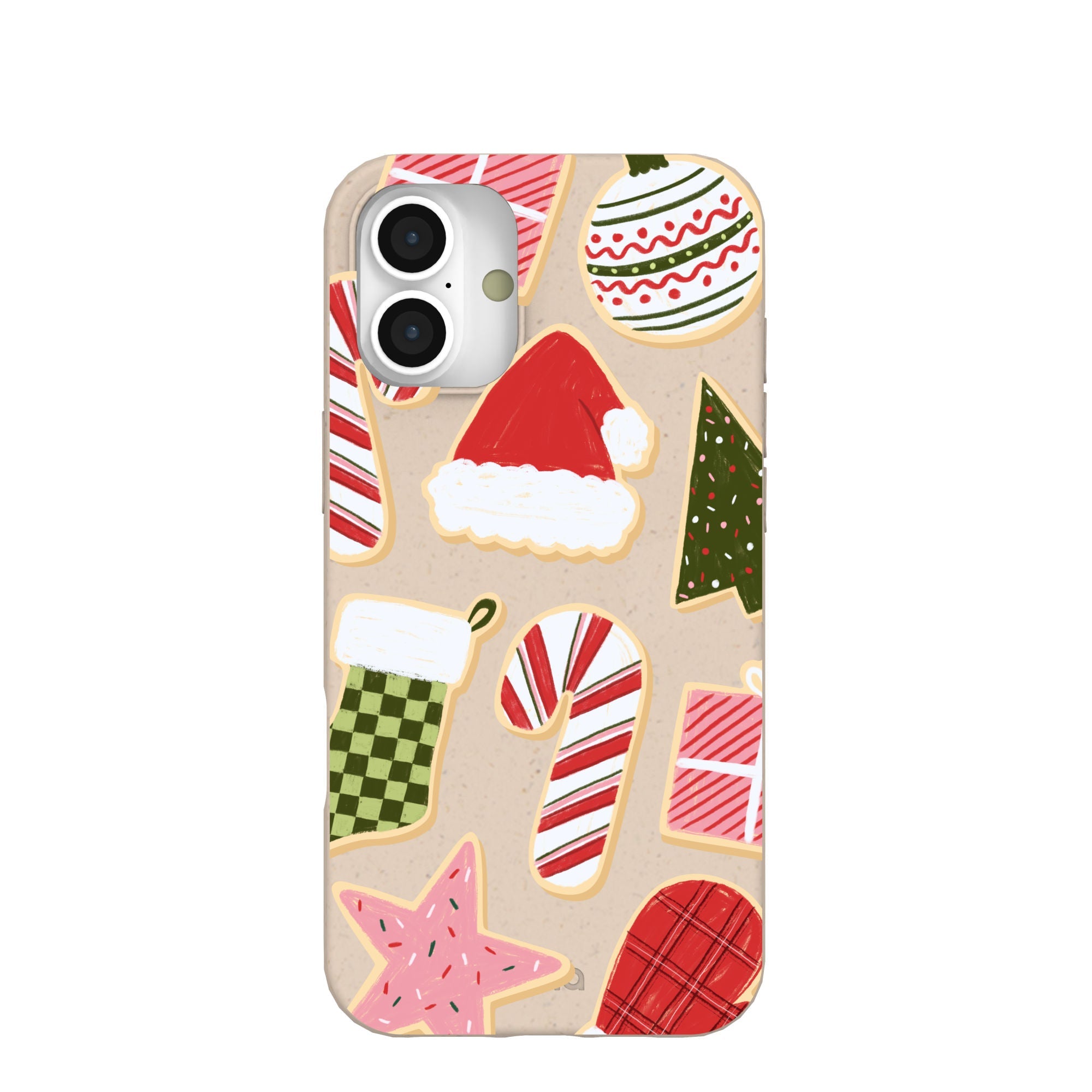 Seashell Festive Cookies iPhone 16 Plus Case Refurbished - Pela Case refurbished available on Cerqular