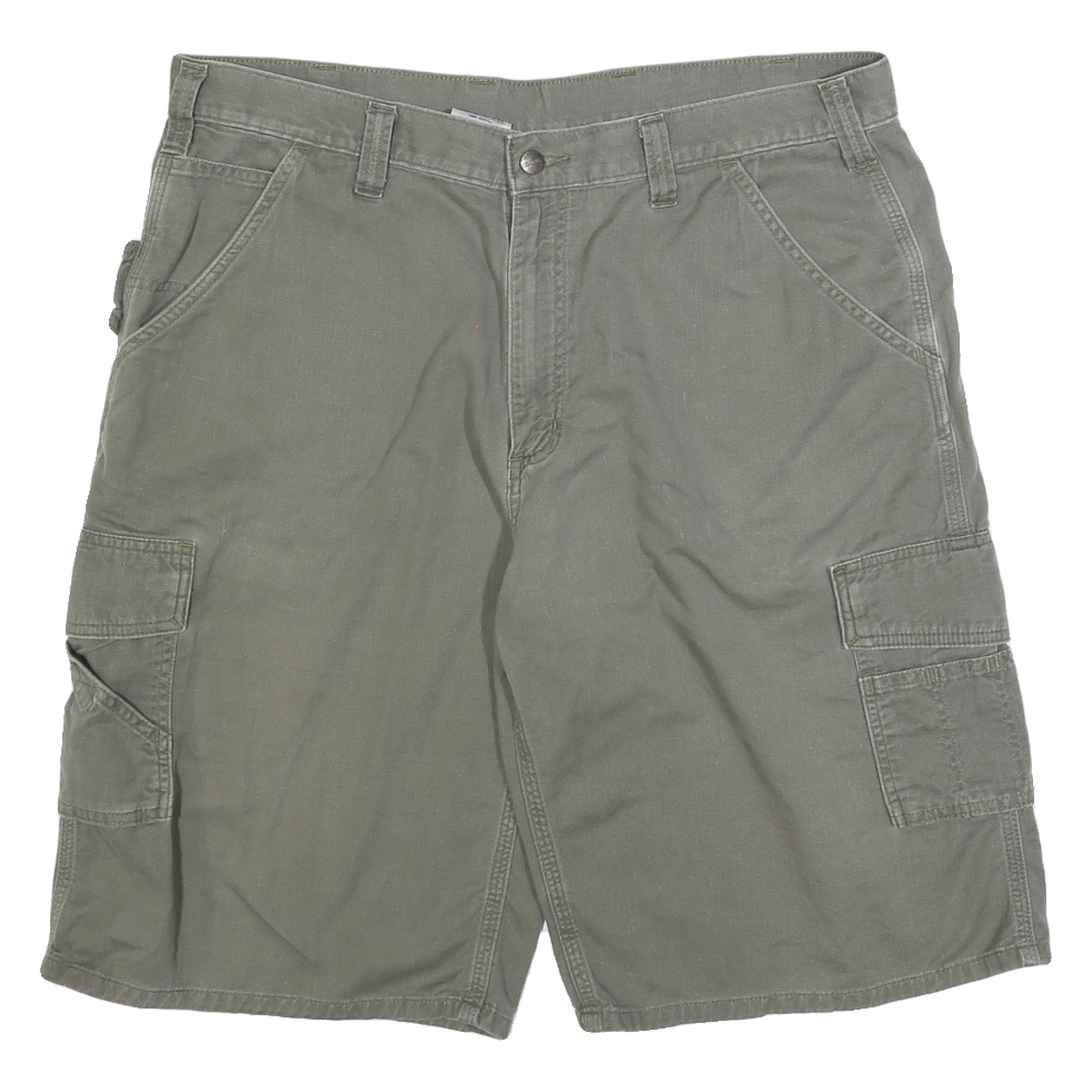 CARHARTT Mens Cargo Shorts Green XL W38 Cotton Blend Workwear Durable Refurbished - N/A refurbished available on Cerqular