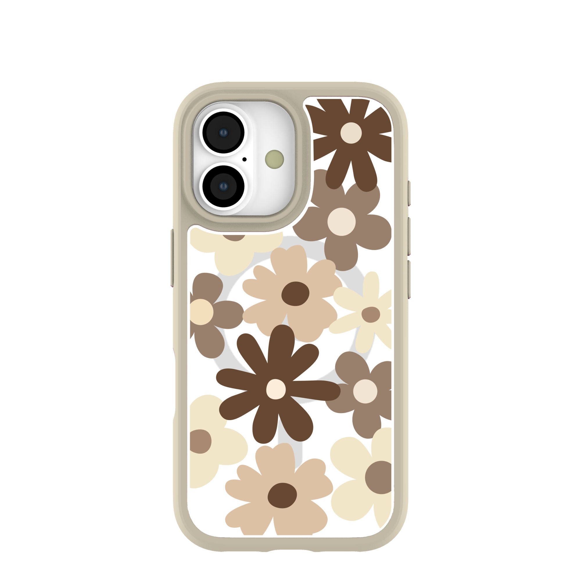 Clear Mocha Poppy iPhone 17 Case With London Fog Ridge (MagSafe included) Refurbished - Pela Case refurbished available on Cerqular