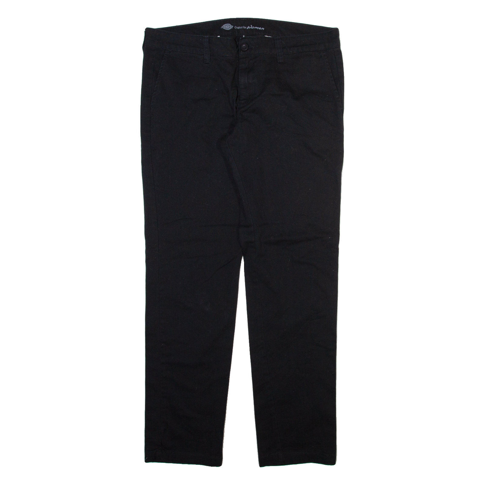 DICKIES Womens Trousers Black Slim Skinny W36 L31 Refurbished - N/A refurbished available on Cerqular