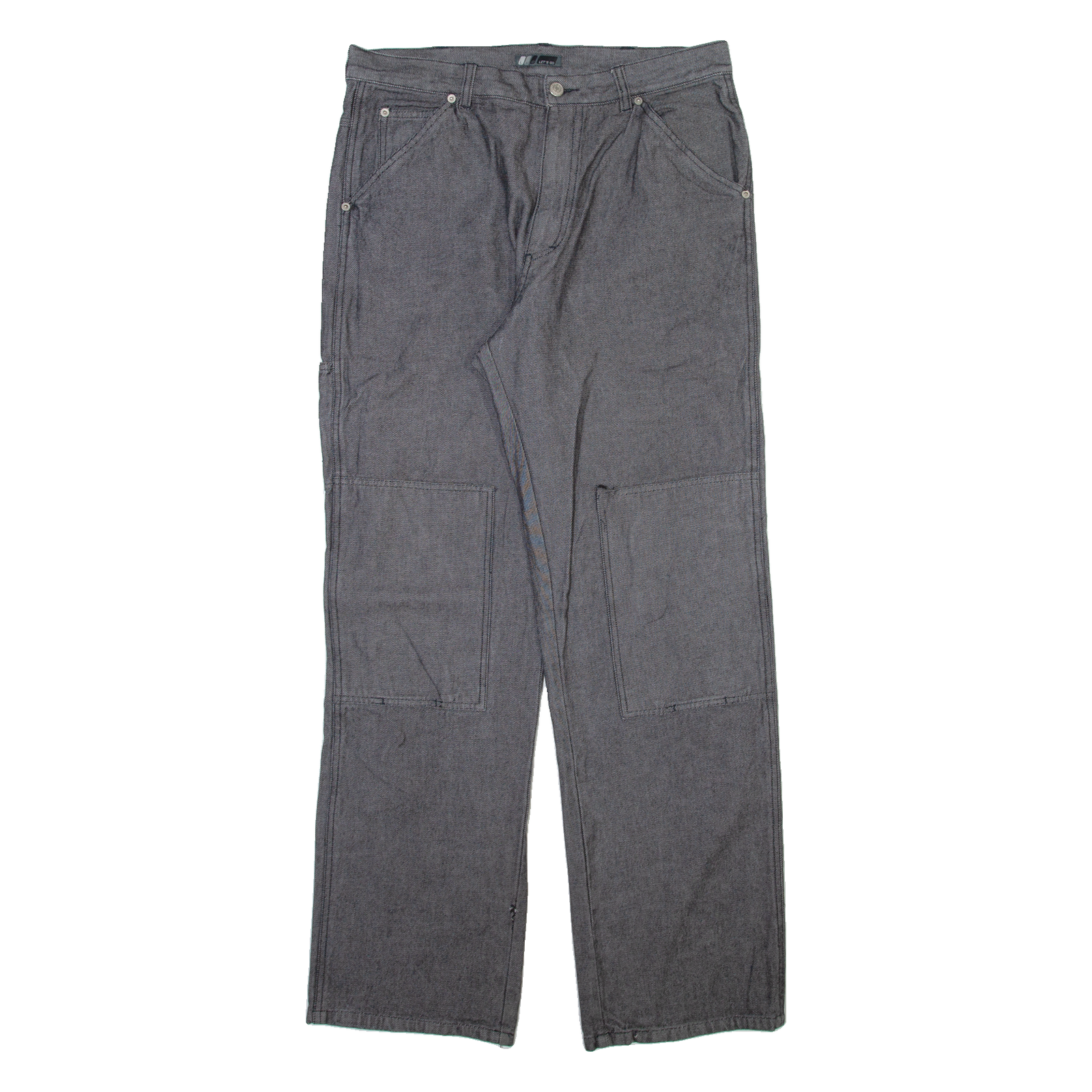 LGO Mens Trousers Grey Relaxed Straight W34 L32 Refurbished - N/A refurbished available on Cerqular