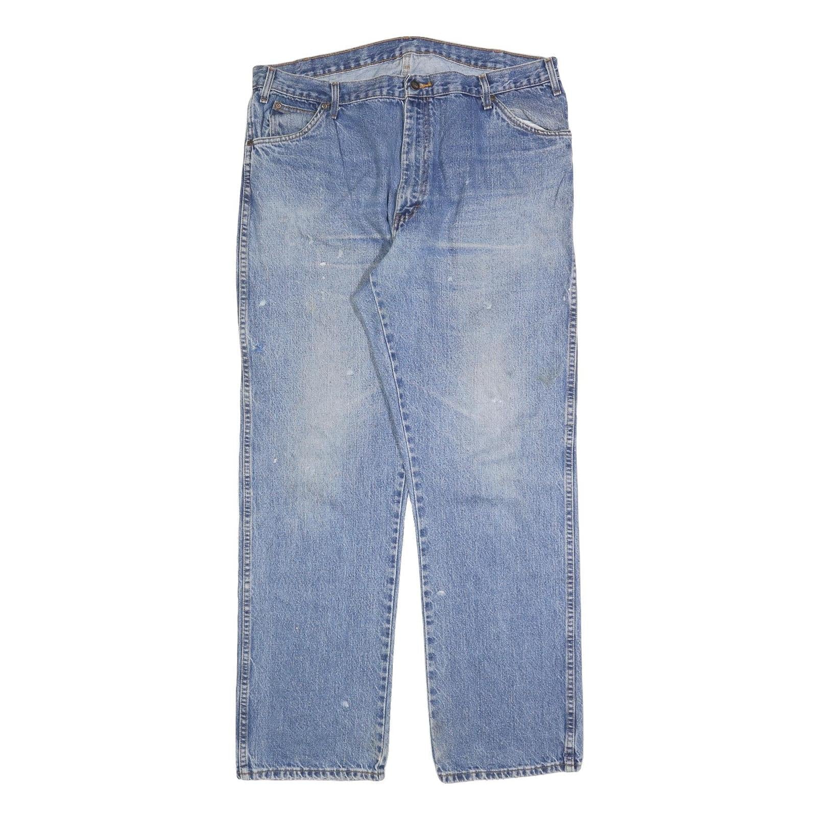 DICKIES Mens Regular Fit Blue Denim Straight Jeans W40 L34 Workwear Cotton Blend Refurbished - N/A refurbished available on Cerqular