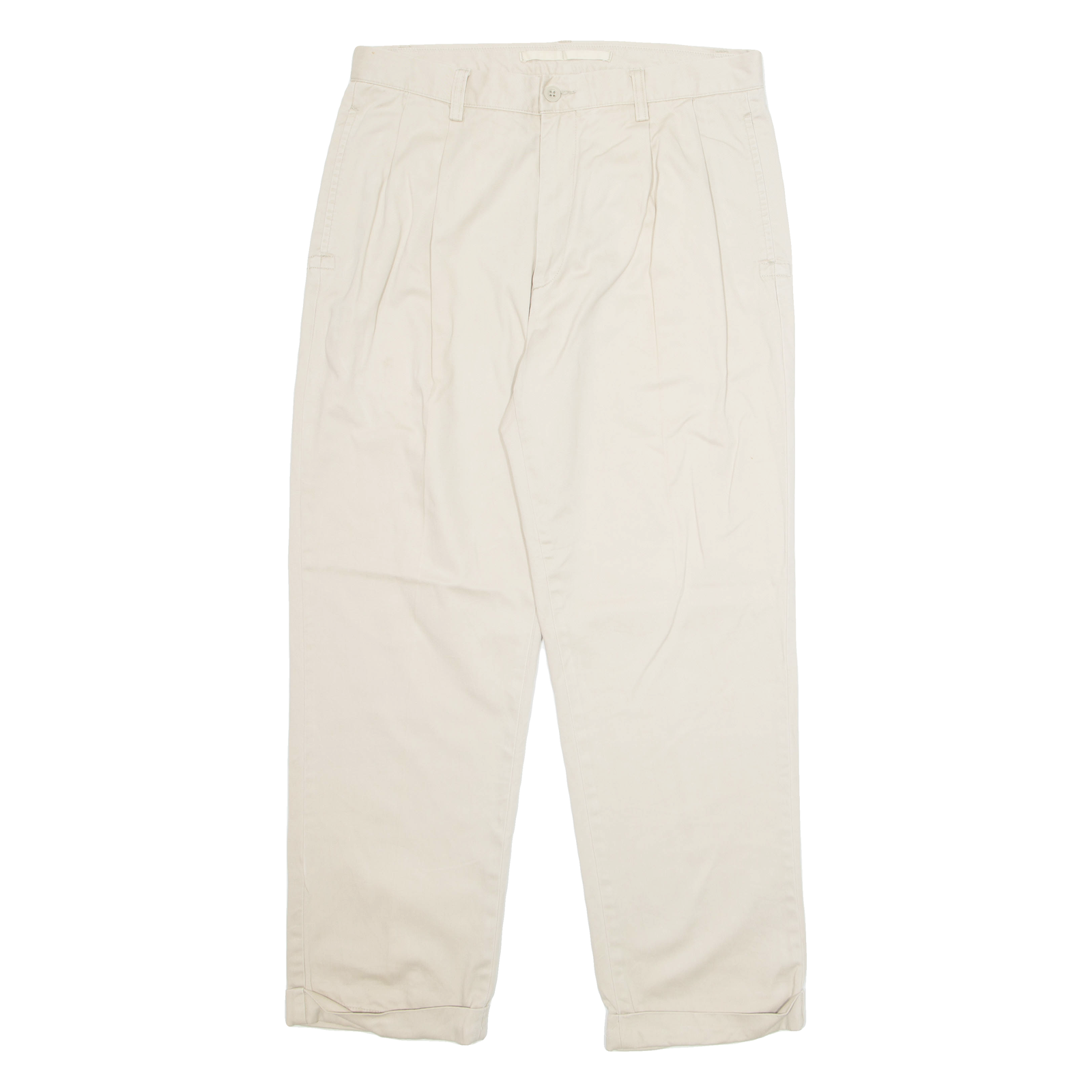 NAUTICA Chino Workwear Mens Trousers Beige Regular Straight W33 L30 Refurbished - N/A refurbished available on Cerqular