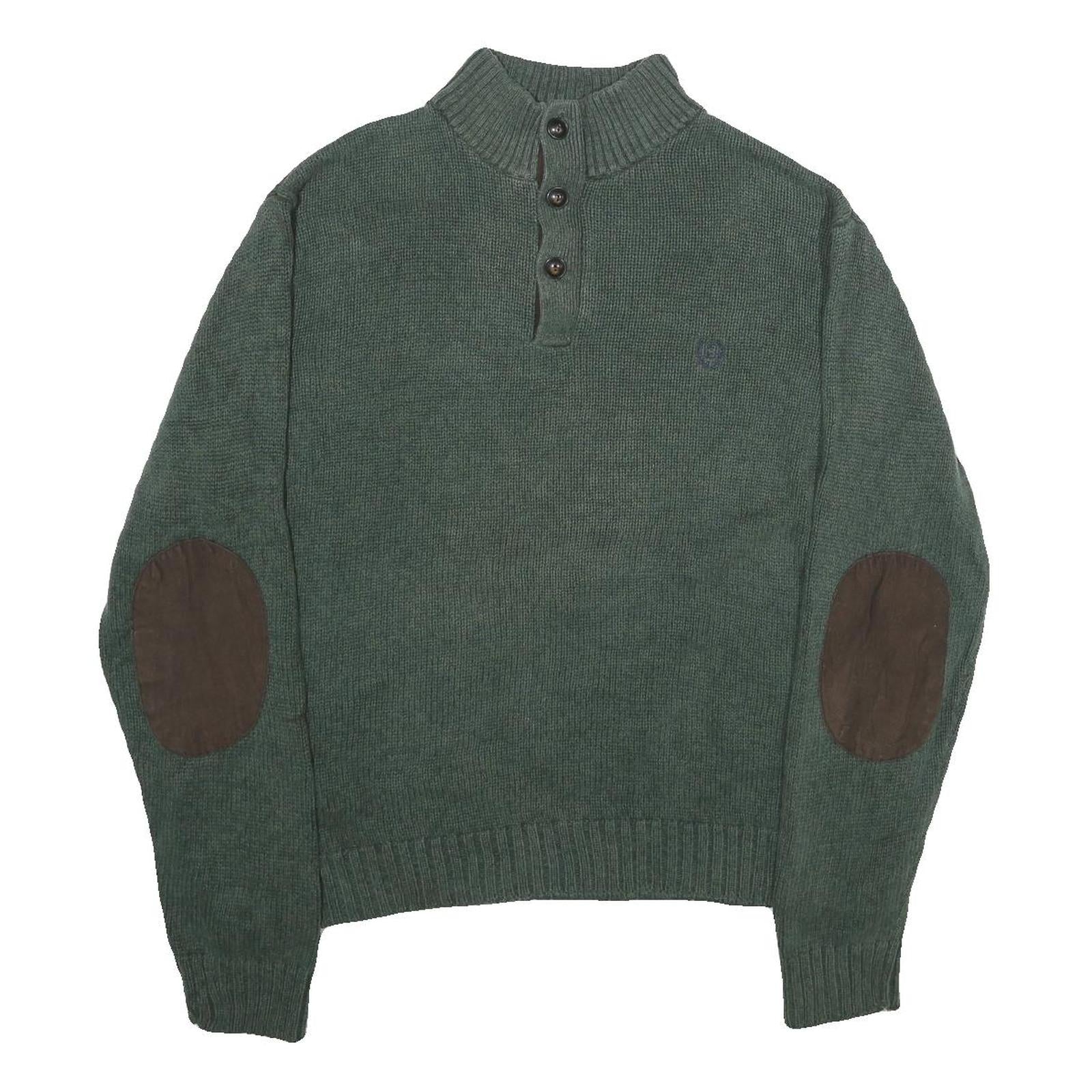 Buy CHAPS Mens Green Jumper Cotton Pullover Button Neck Rib Knit L Elbow Patch Refurbished - $45.49 CHAPS Mens Green Jumper Cotton Pullover Button Neck Rib Knit L Elbow Patch Refurbished - N/A refurbished available on Cerqular