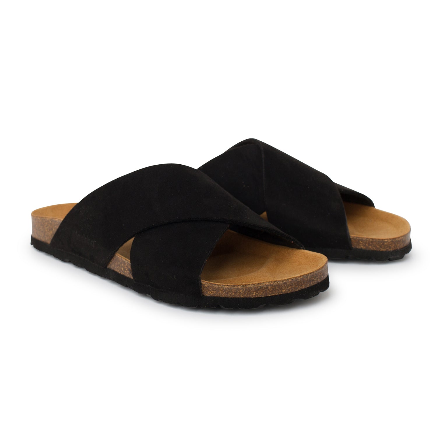 Buy Alacant Vegan Suede Leather Slide Cork Sandal - Black | Select size: 11 US (42EU) | Color: Black Refurbished - $69.95 Alacant Vegan Suede Leather Slide Cork Sandal - Black | Select size: 11 US (42EU) | Color: Black Refurbished - N/A refurbished available on Cerqular