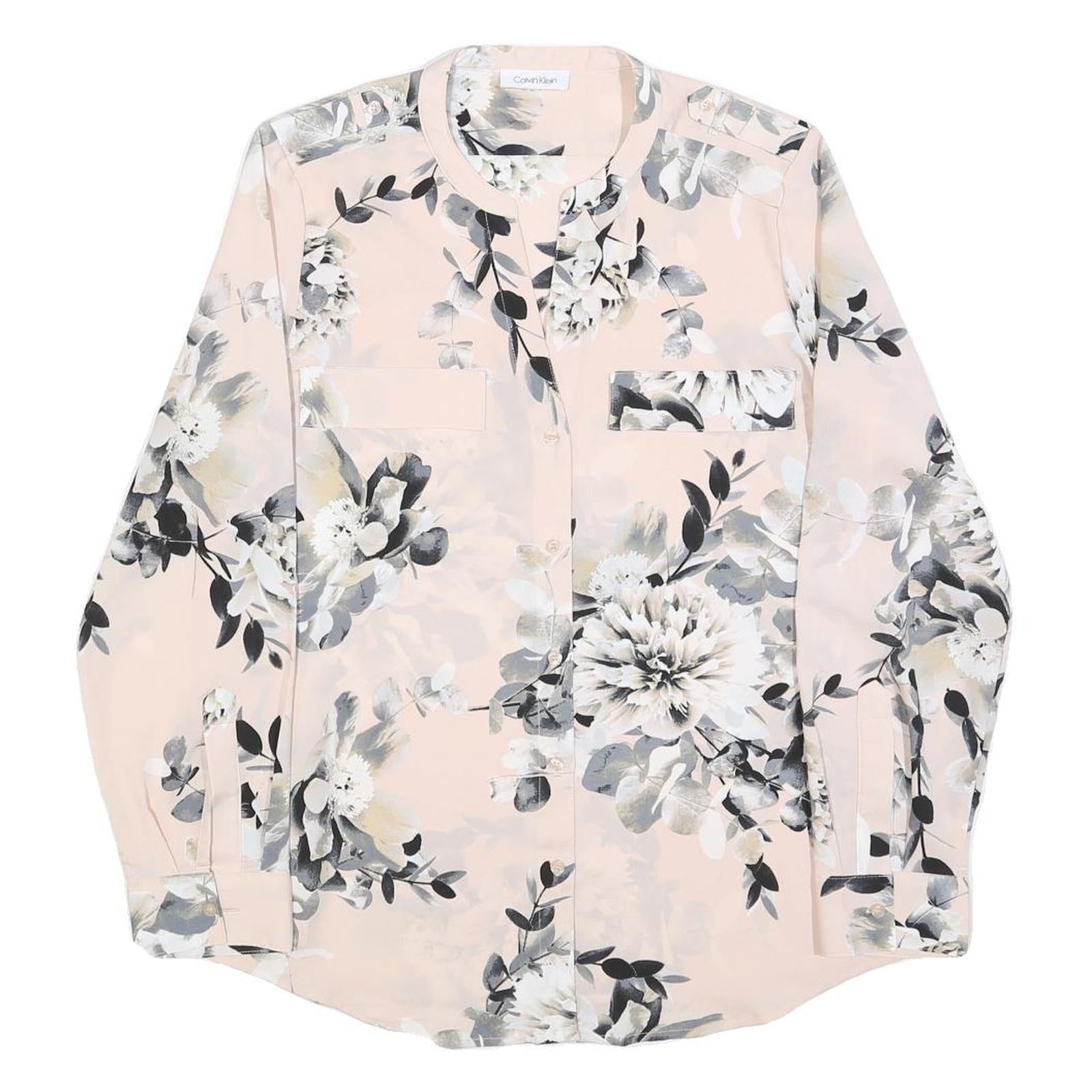 Buy CALVIN KLEIN Womens Pink Floral Printed Shirt Long Sleeve Round Neck L Elegant Refurbished - $32.49 CALVIN KLEIN Womens Pink Floral Printed Shirt Long Sleeve Round Neck L Elegant Refurbished - N/A refurbished available on Cerqular