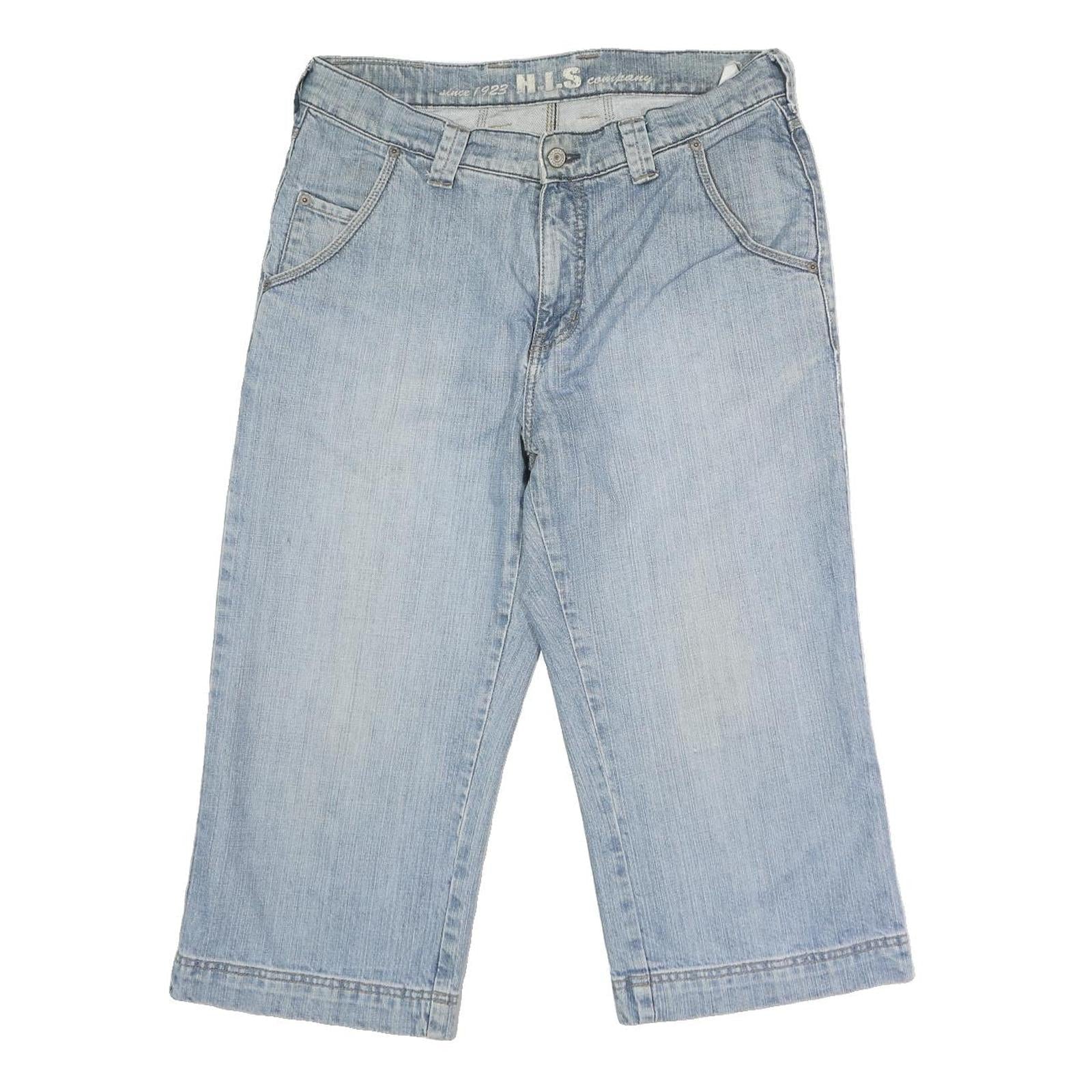 H.I.S Mens Blue Regular Fit Straight Cotton Denim W32 L20 Casual Jeans Refurbished - N/A refurbished available on Cerqular