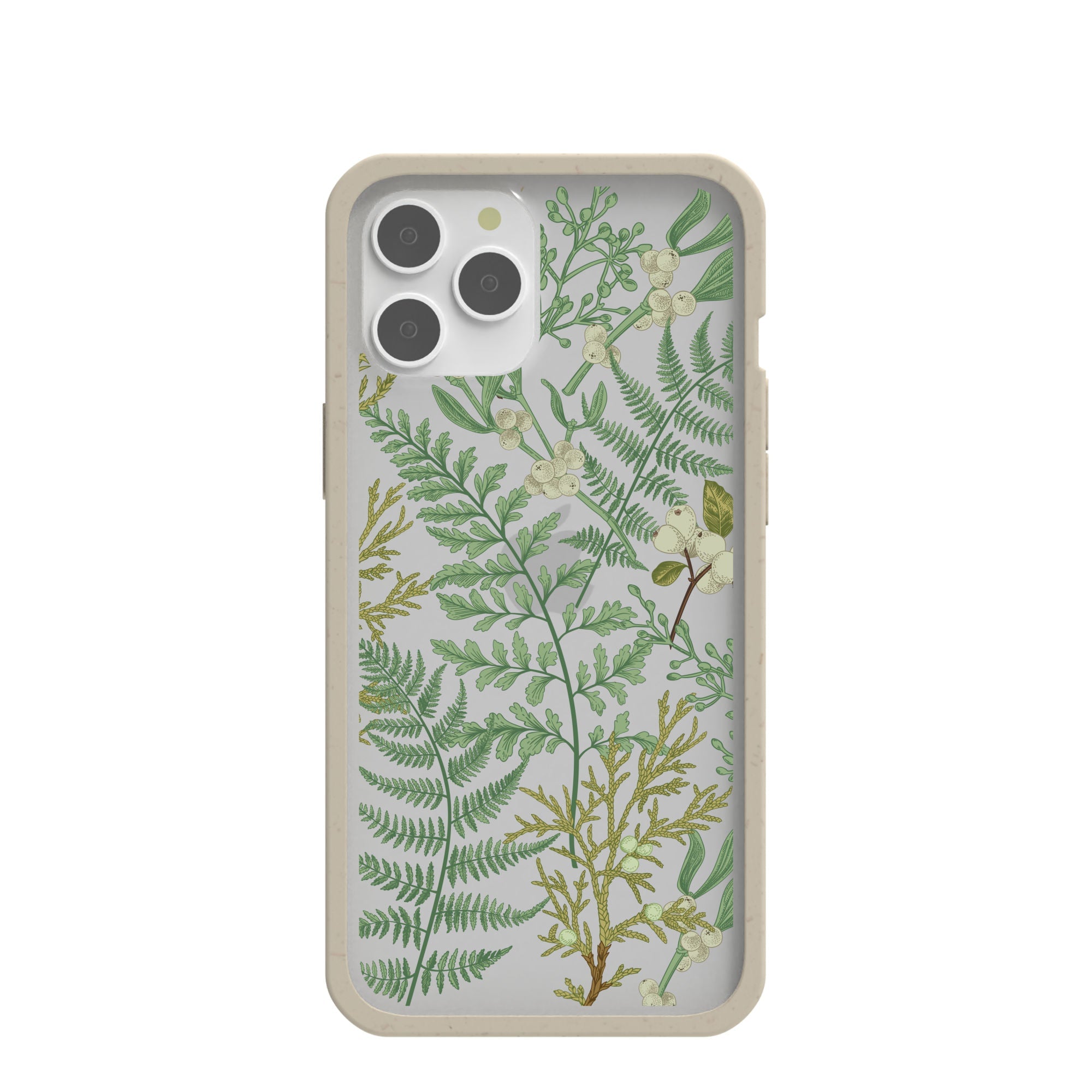 Clear Herbarium iPhone 12 Pro Max Case With London Fog Ridge Refurbished - Pela Case refurbished available on Cerqular