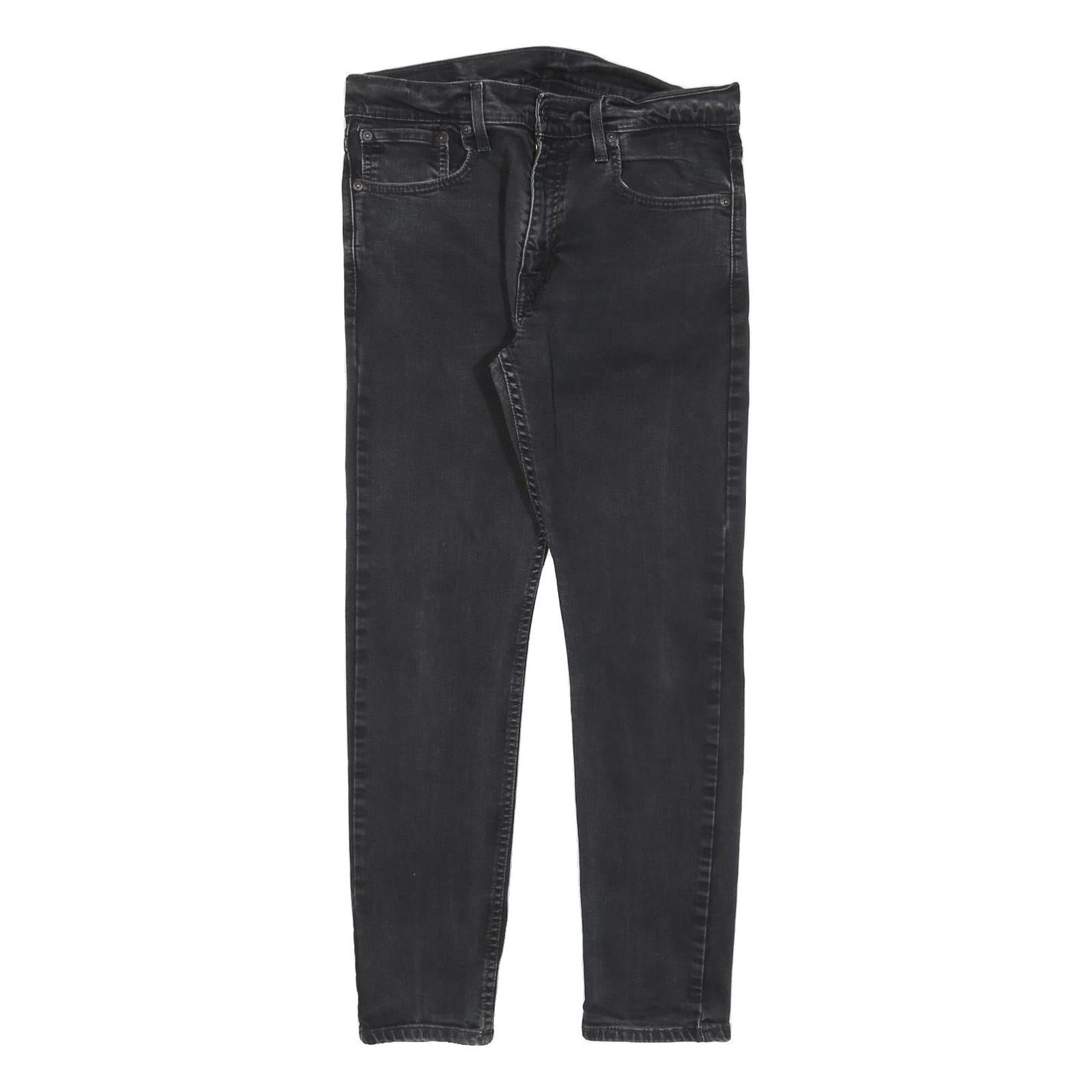 LEVI'S 512 Tapered Mens Jeans Black Slim Tapered Denim Medium W32 L27 Stylish Refurbished - N/A refurbished available on Cerqular
