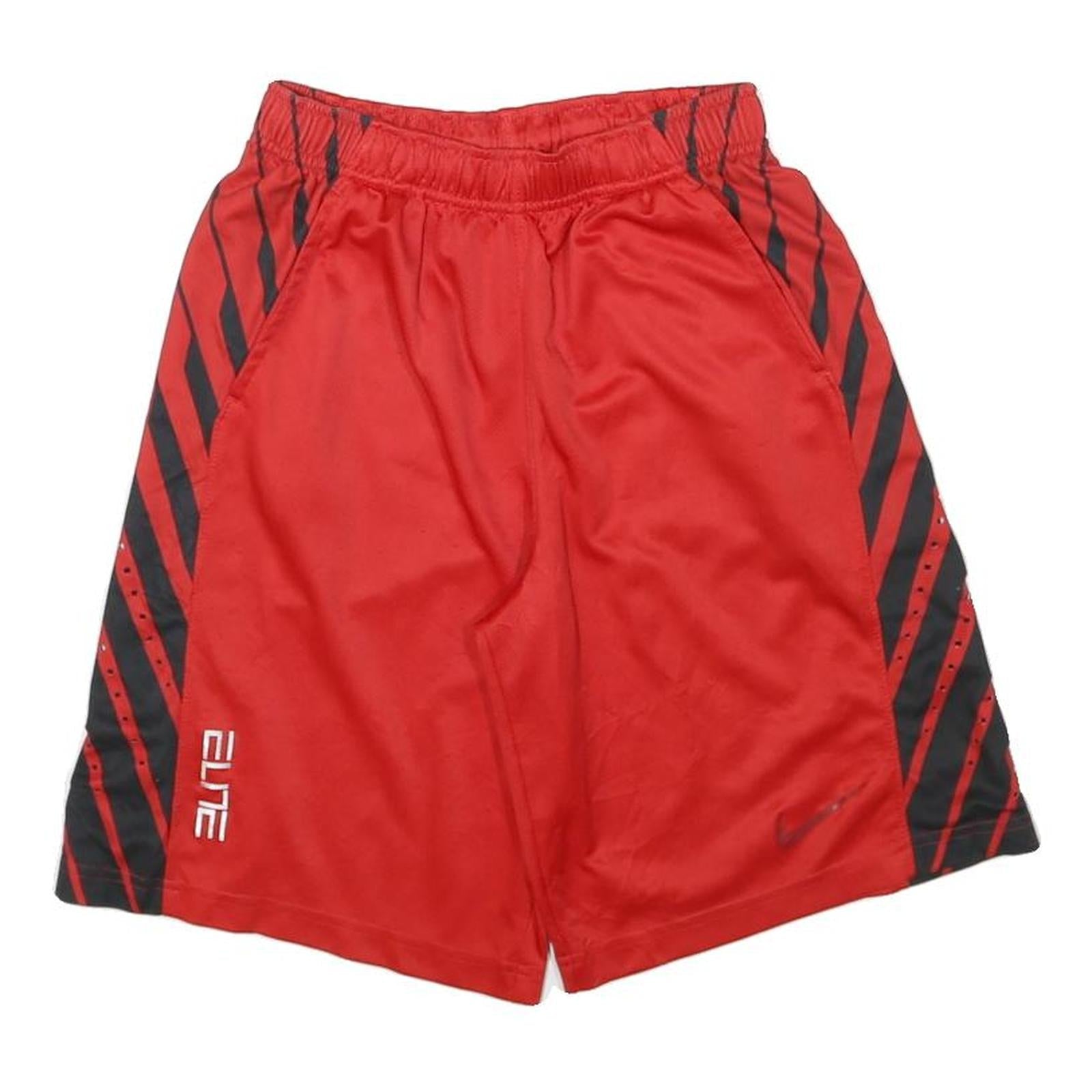 NIKE Mens Red & Black Sports Casual Athletic Shorts S W23 Elite Refurbished - N/A refurbished available on Cerqular
