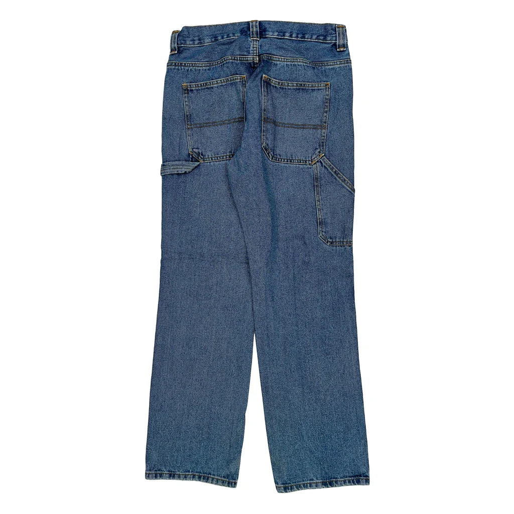 Blue Mountain Carpenter Jeans - 31W 32L Blue Cotton Refurbished - Thrifted (note: this is a term often used to describe second- refurbished available on Cerqular