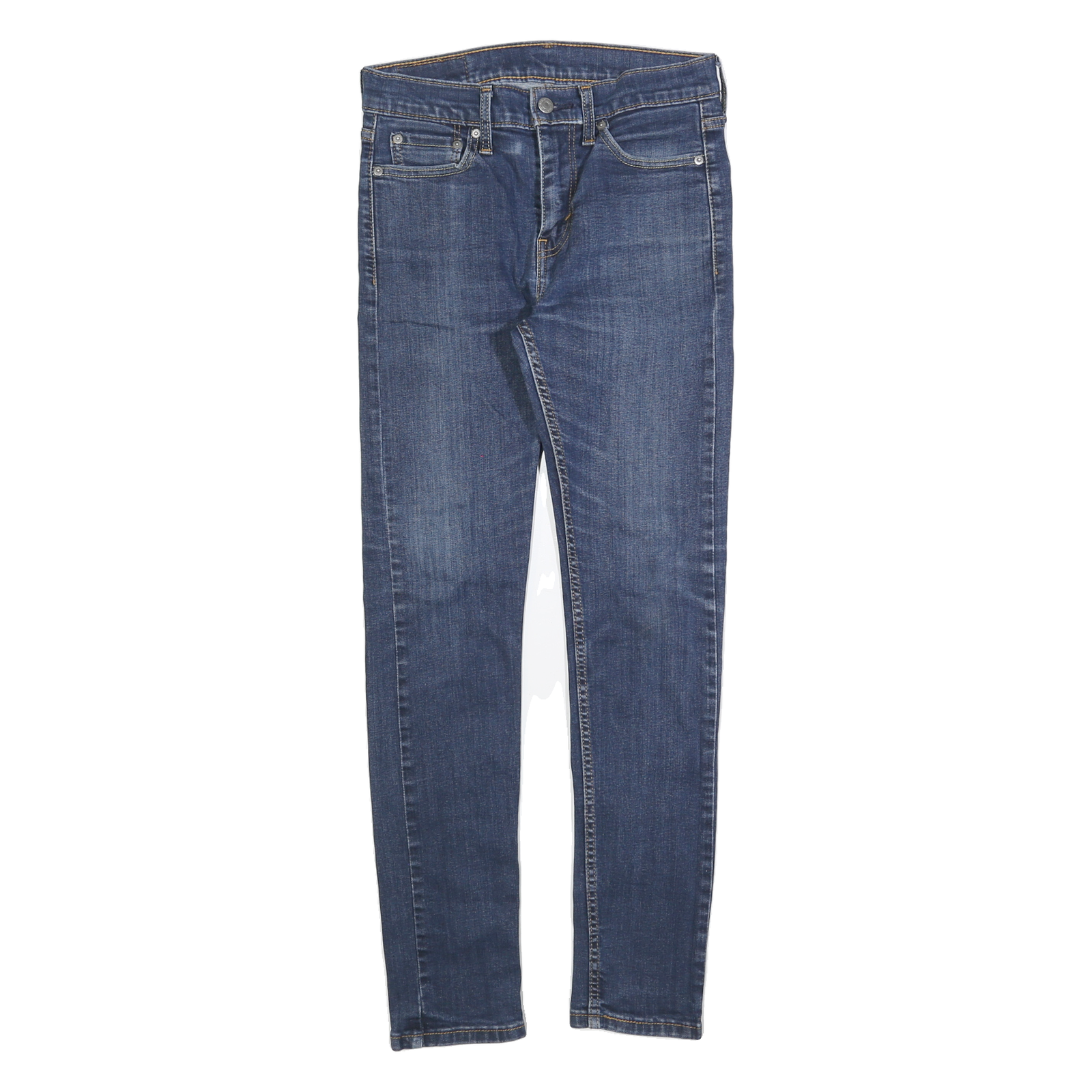 LEVI'S 510 Mens Jeans Blue Slim Skinny Denim Medium W28 L29 Zip Closure Refurbished - N/A refurbished available on Cerqular