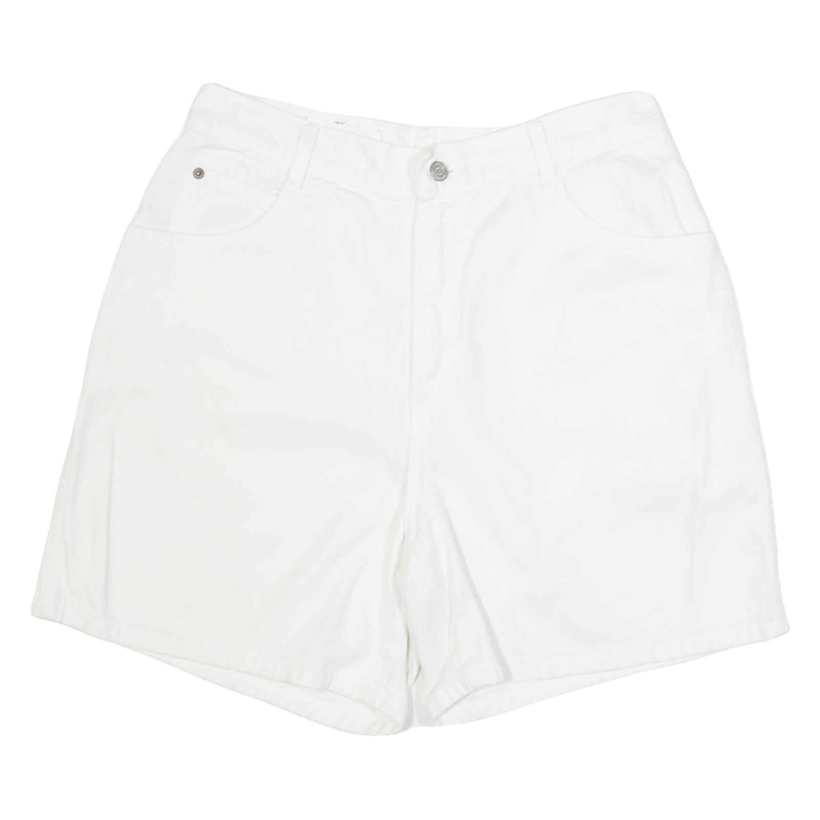 GITANO Womens Denim Shorts White 90s M W30 Refurbished - N/A refurbished available on Cerqular